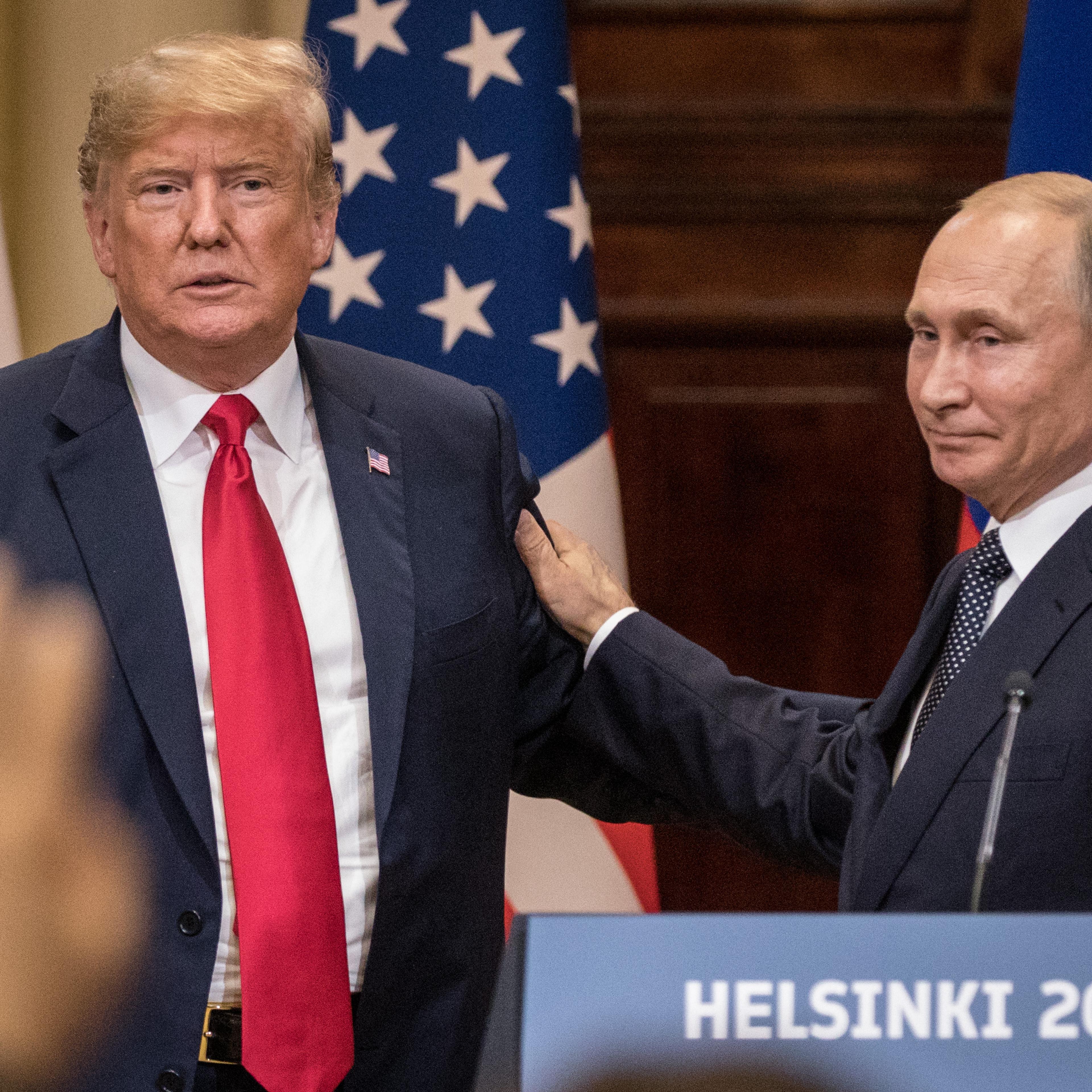 President Trump And President Putin Hold A Joint Press Conference After Summit