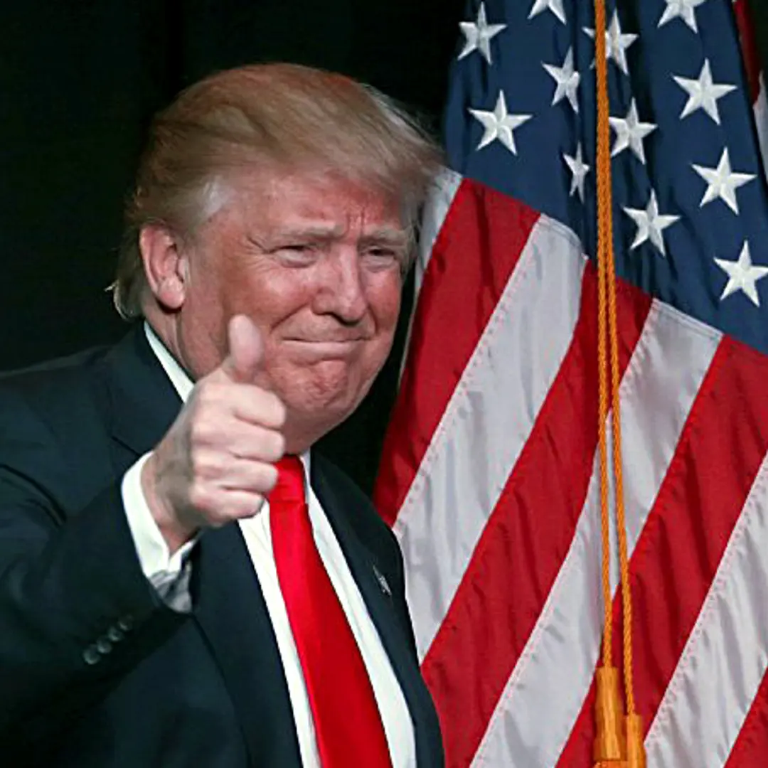 Republican presidential candidate Donald Trump attends a campaign rally in Salt Lake City on March 18, 2016.