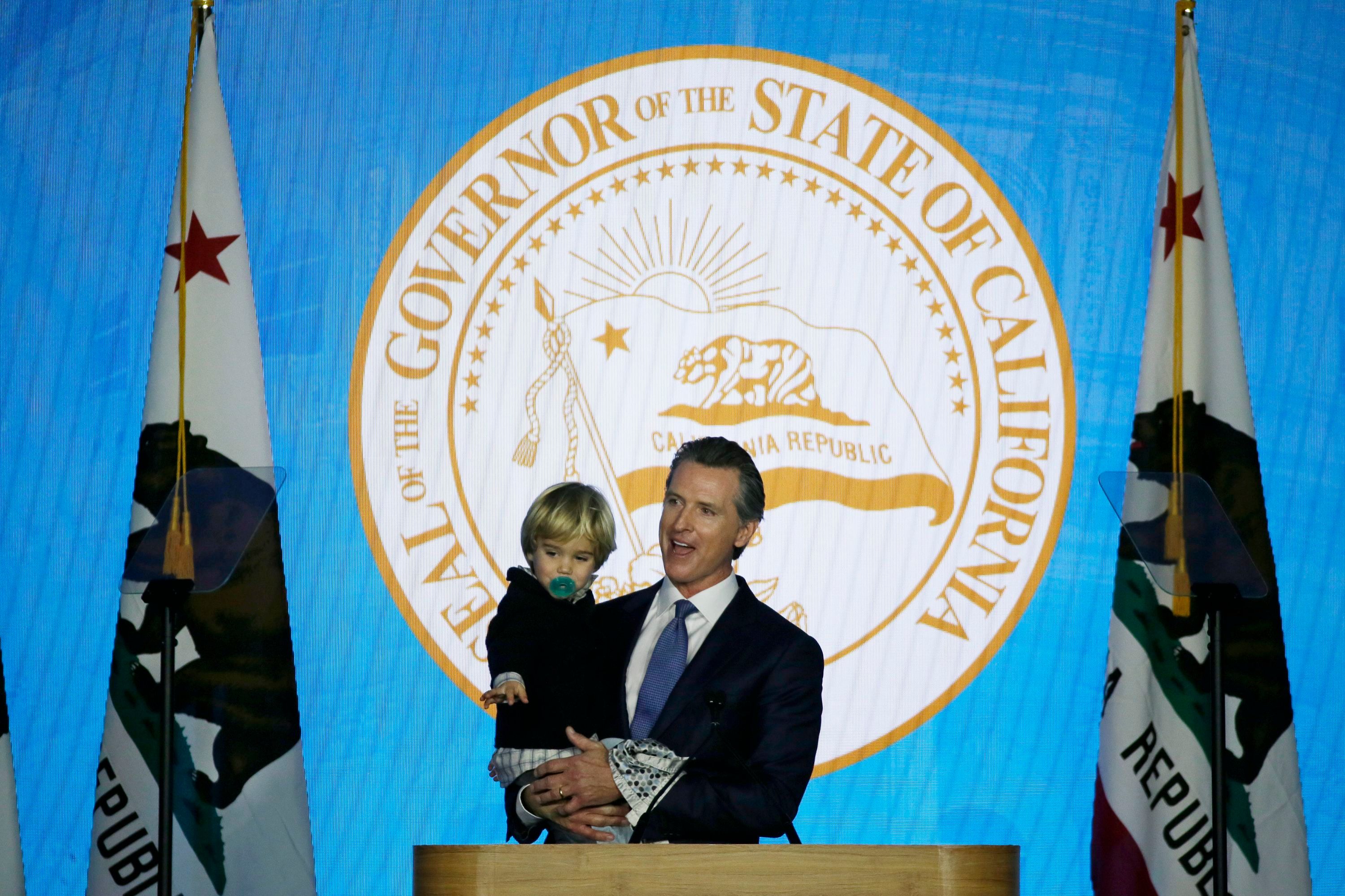 California New Governor, Sacramento, USA - 07 Jan 2019