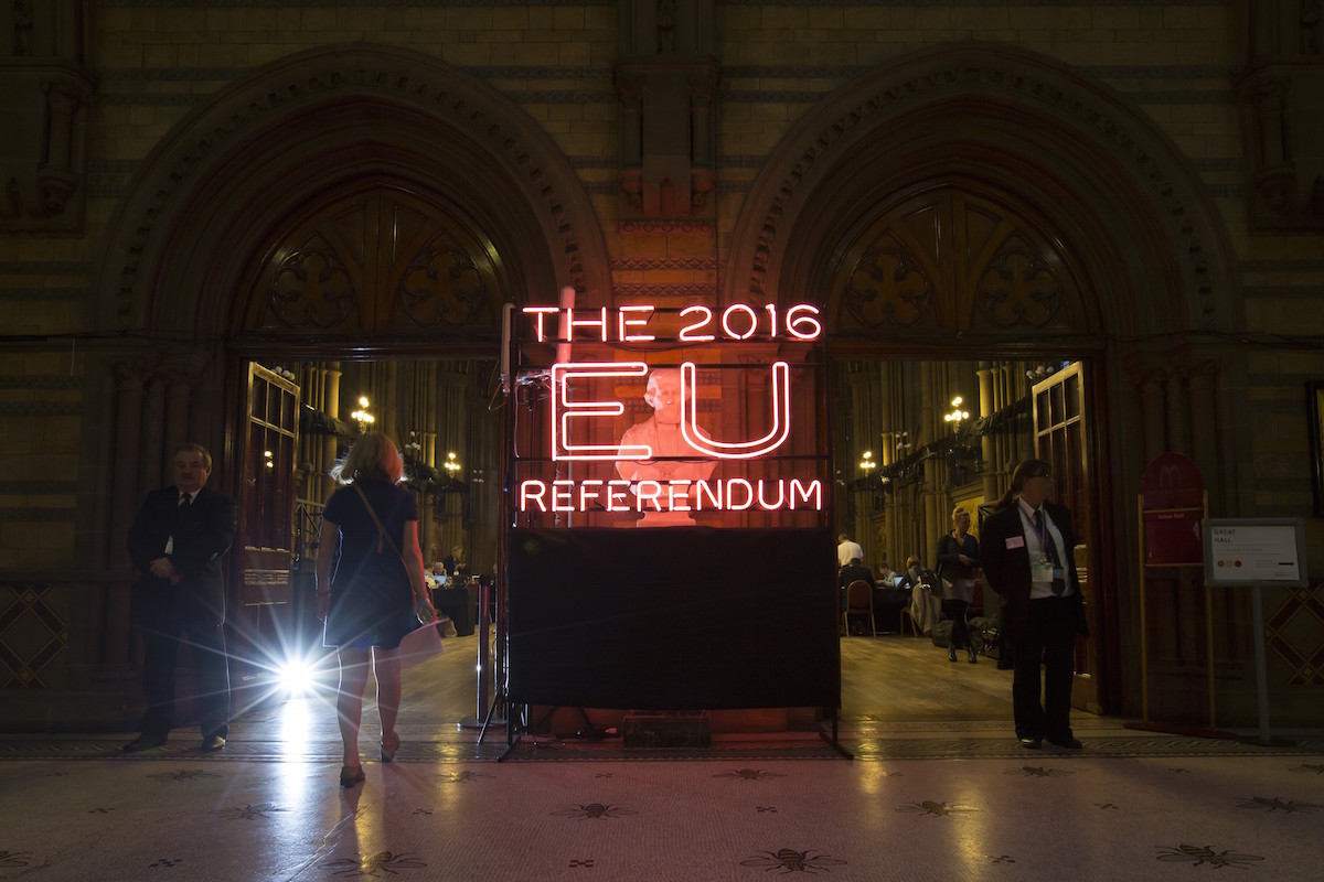 Voting in the EU referendum in Manchester