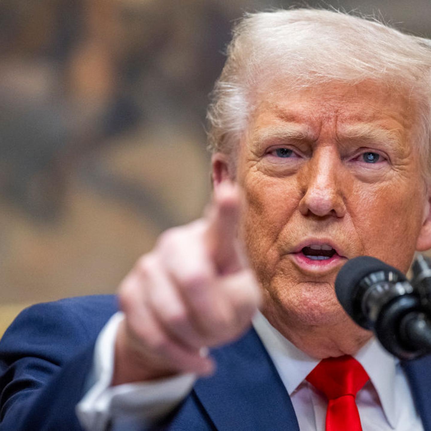 President Donald Trump speaks in the Roosevelt Room of the White House in Washington, D.C., on March 3, 2025.