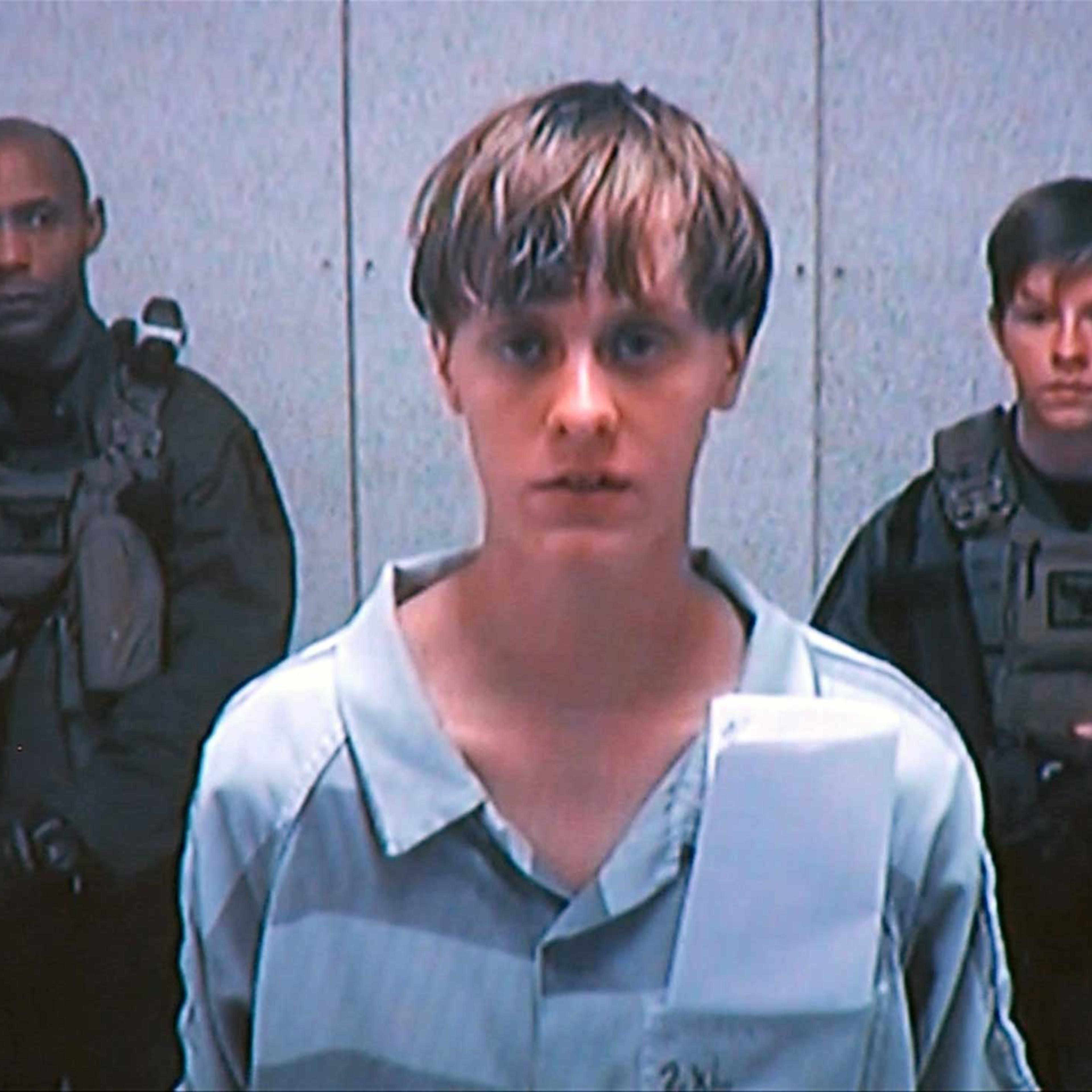 Dylann Storm Roof appears by closed-circuit televison at his bond hearing in Charleston
