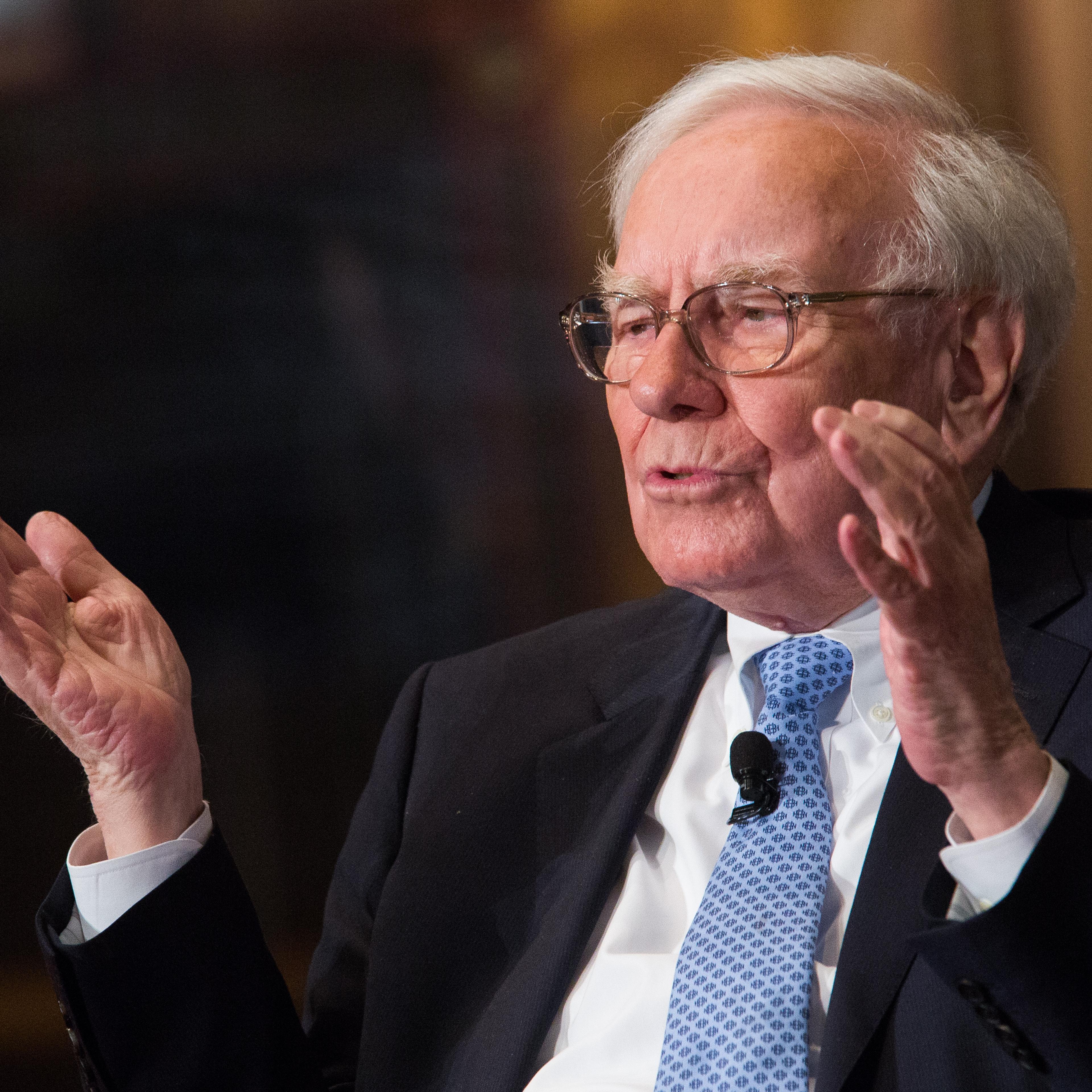 Warren Buffett And BofA CEO Brian Moynihan Speak At Georgetown University