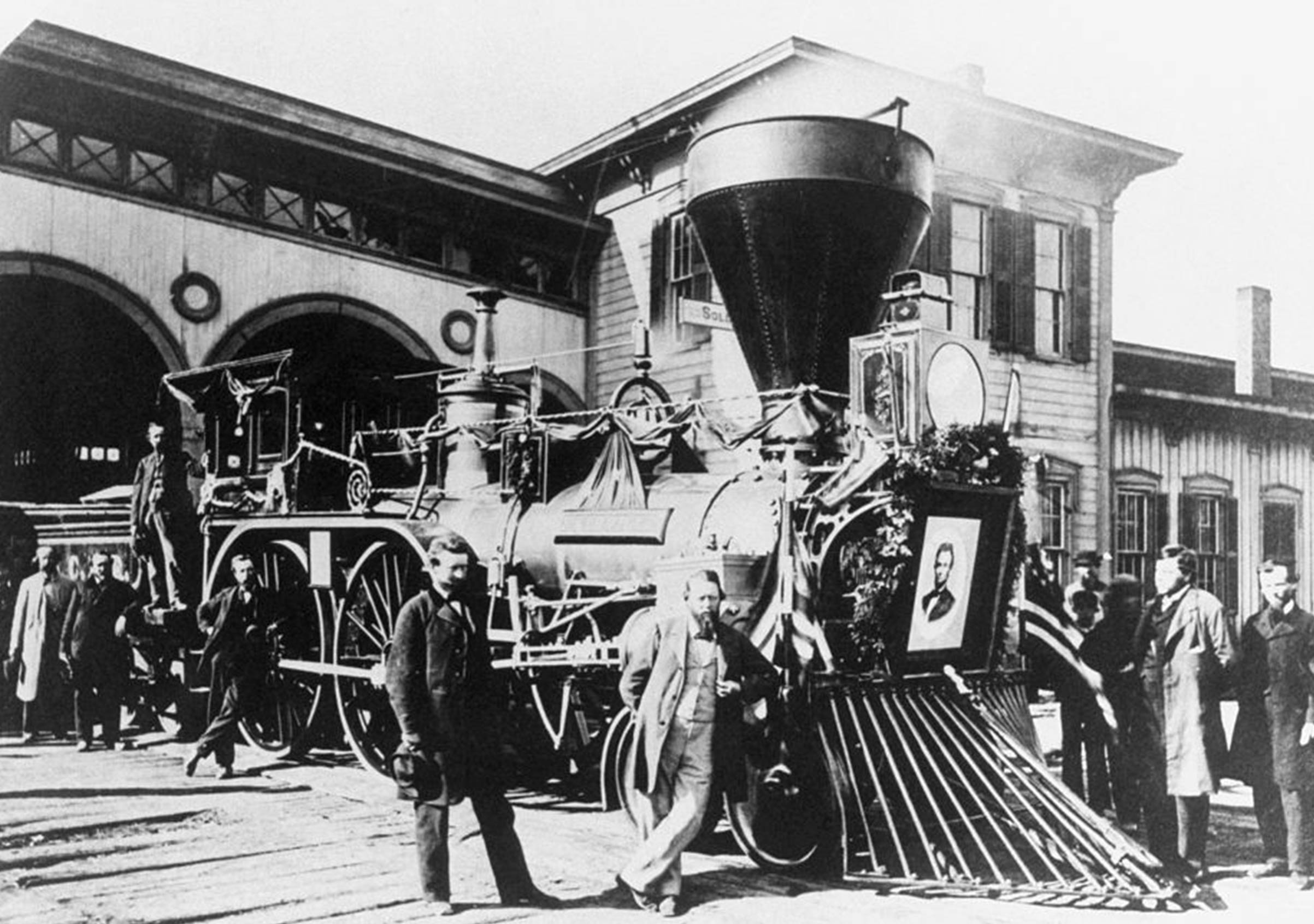 The locomotive carrying the body of President Abraham Lincoln arrived in Cleveland on April 28, 1865, as part of a 13-day, over 1600-mile journey from the Washington, D.C. area to his hometown of Springfield, IL.