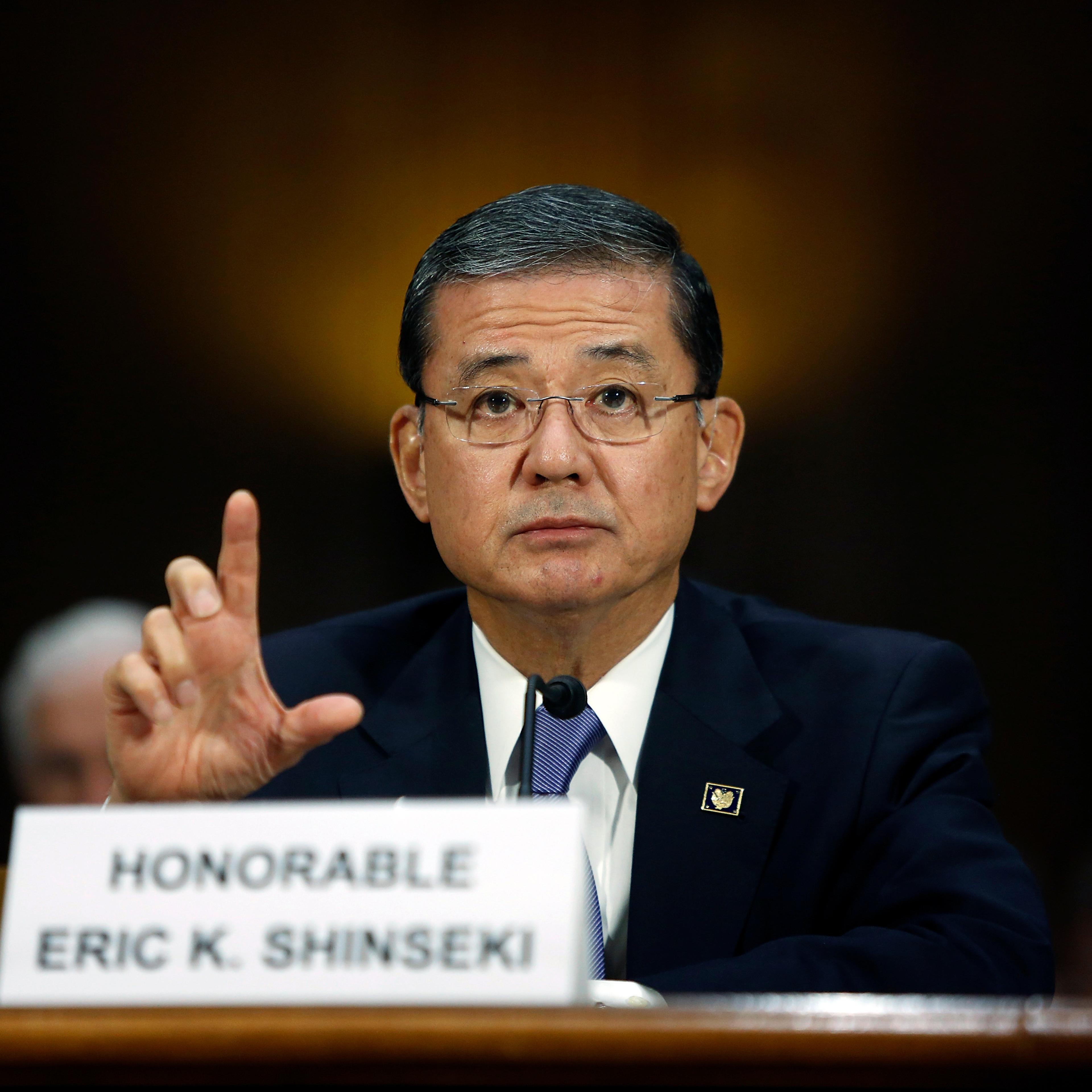 U.S. Department of Veterans Affairs Secretary Eric Shinseki testifies before a Senate Veterans Affairs Committee hearing on VA health care, on Capitol Hill in Washington, D.C., on May 15, 2014.