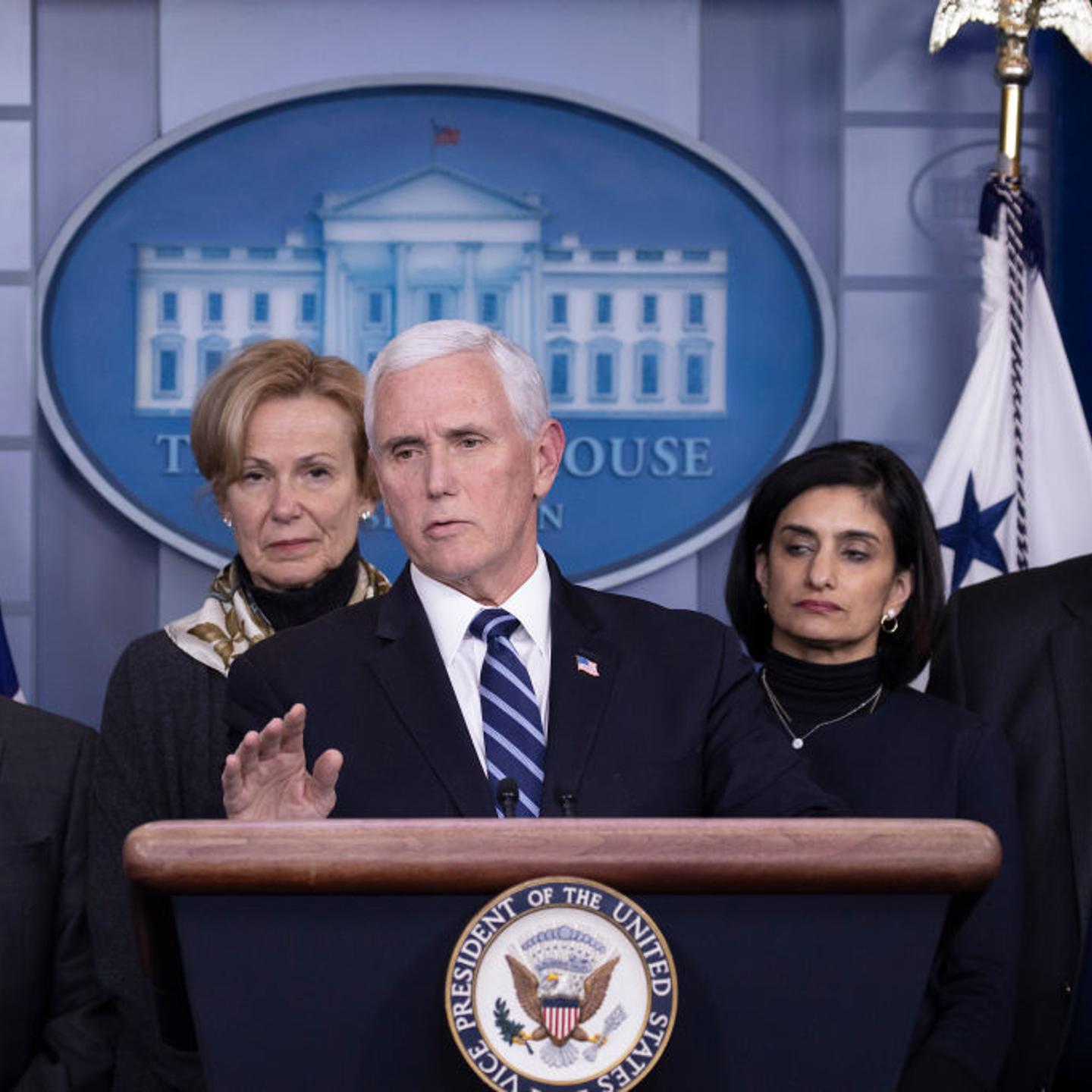 Members Of Coronavirus Task Force Hold Press Briefing At The White House