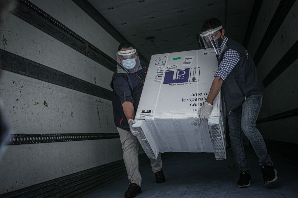 First batch of Covid-19 vaccines sent by WHO arrive in Idlib