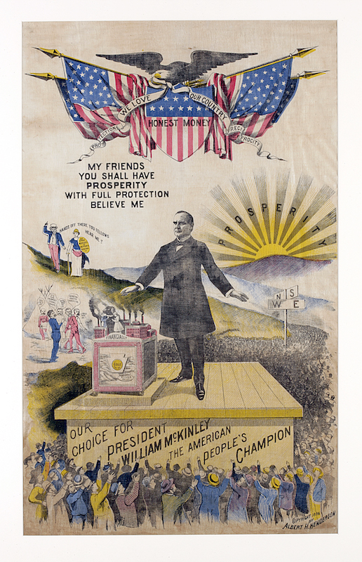 William Mckinley Campaign Kerchief
