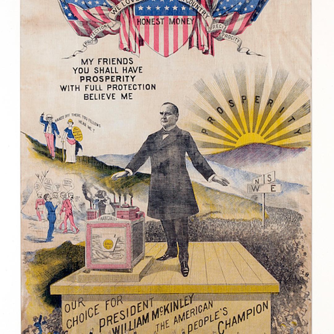 William Mckinley Campaign Kerchief