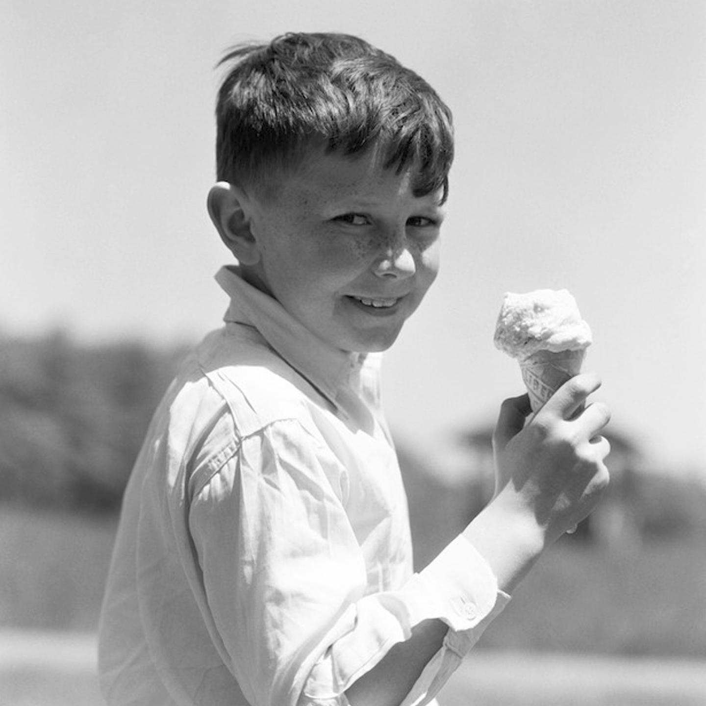 Boy with ice-cream cone