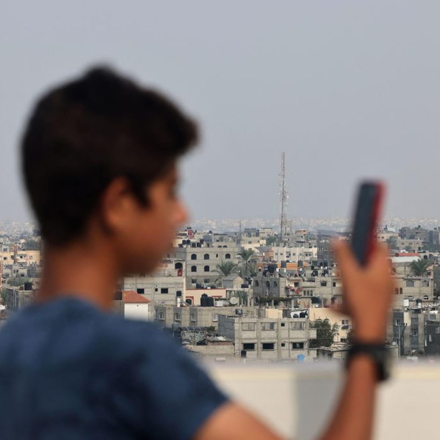 PALESTINIAN-ISRAEL-CONFLICT-BLACKOUT