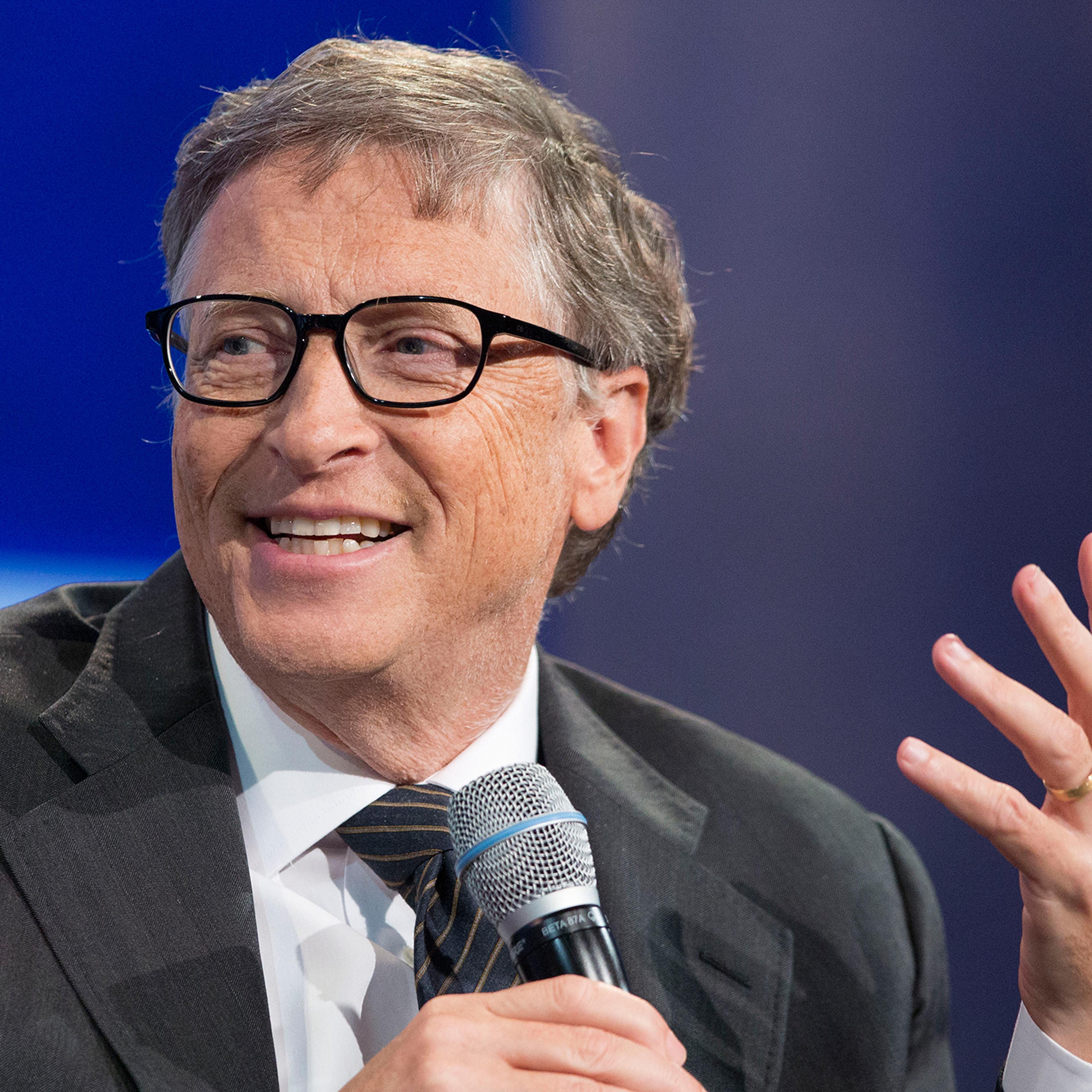 Bill Gates, philanthropist and co-founder of Microsoft, participates in a session titled "Investing in Prevention and Resilient Health Systems," September 27, 2015 at the Clinton Global Initiative in New York.