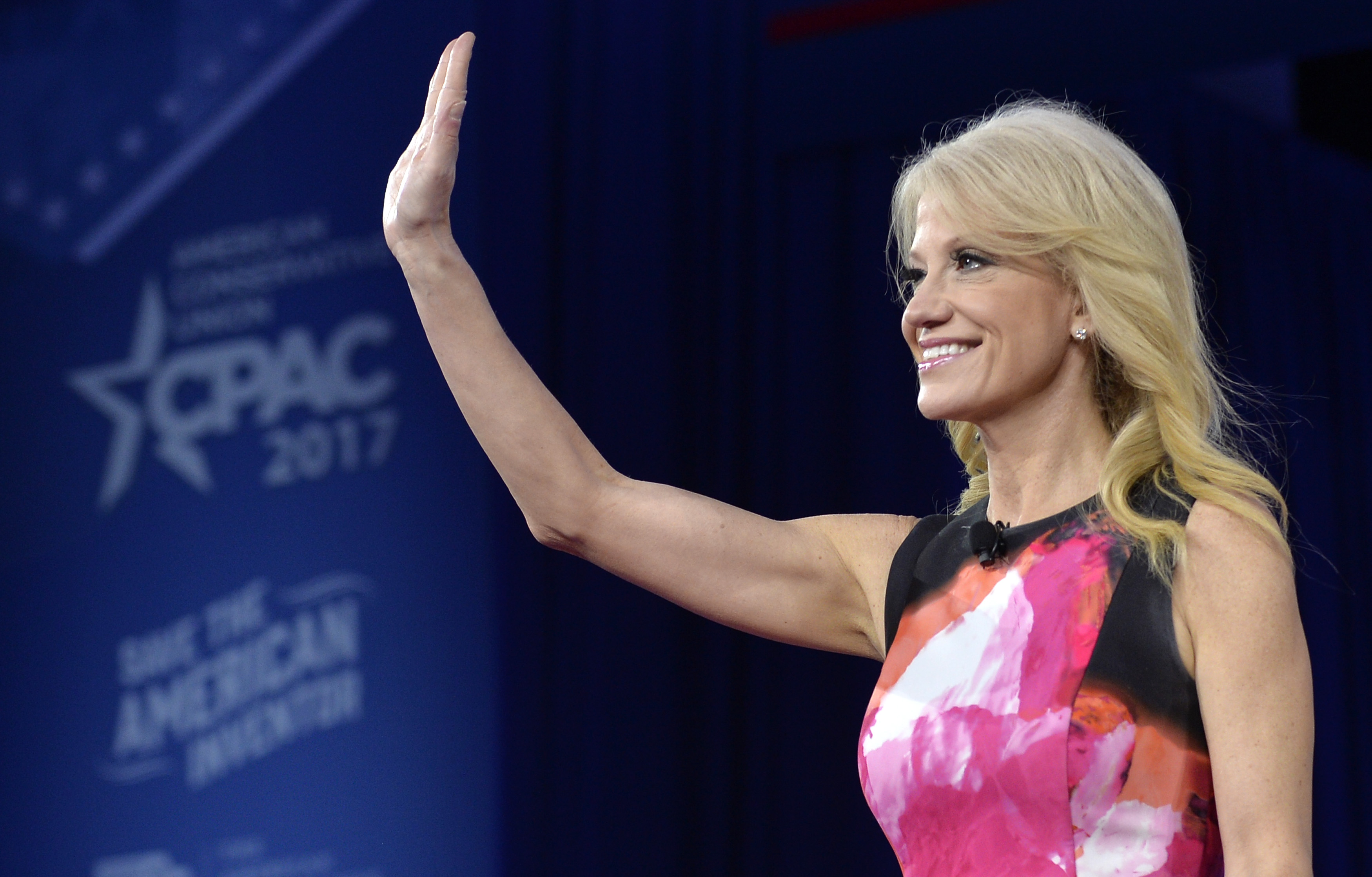 kellyanne conway red dress Kellyanne Conway Has Blunt Message For Trump Supporters: Put That 'Red Hat  On Your Head'