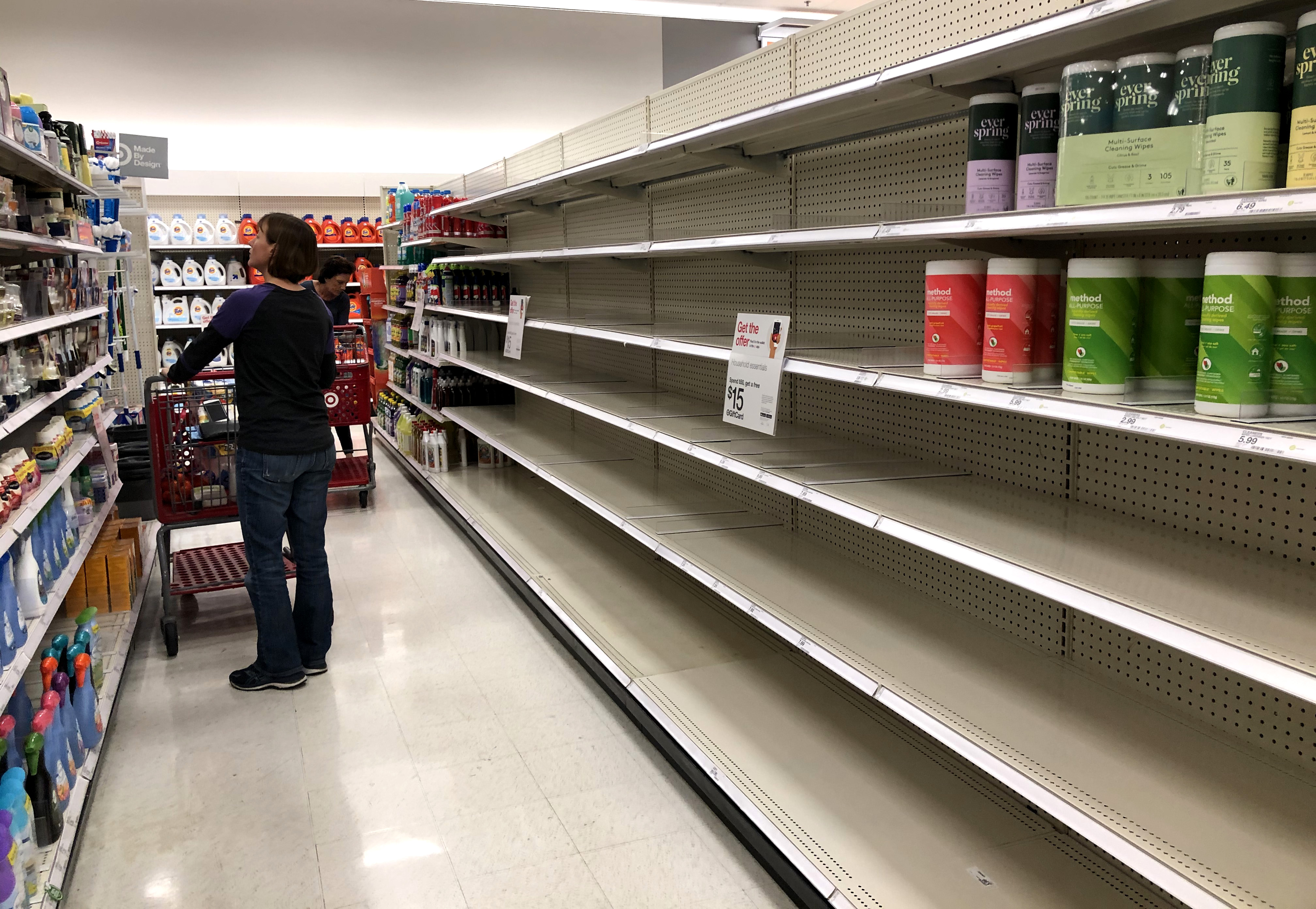 Fears Of Coronavirus Spreading Causes Shortages Of Supplies At California Stores