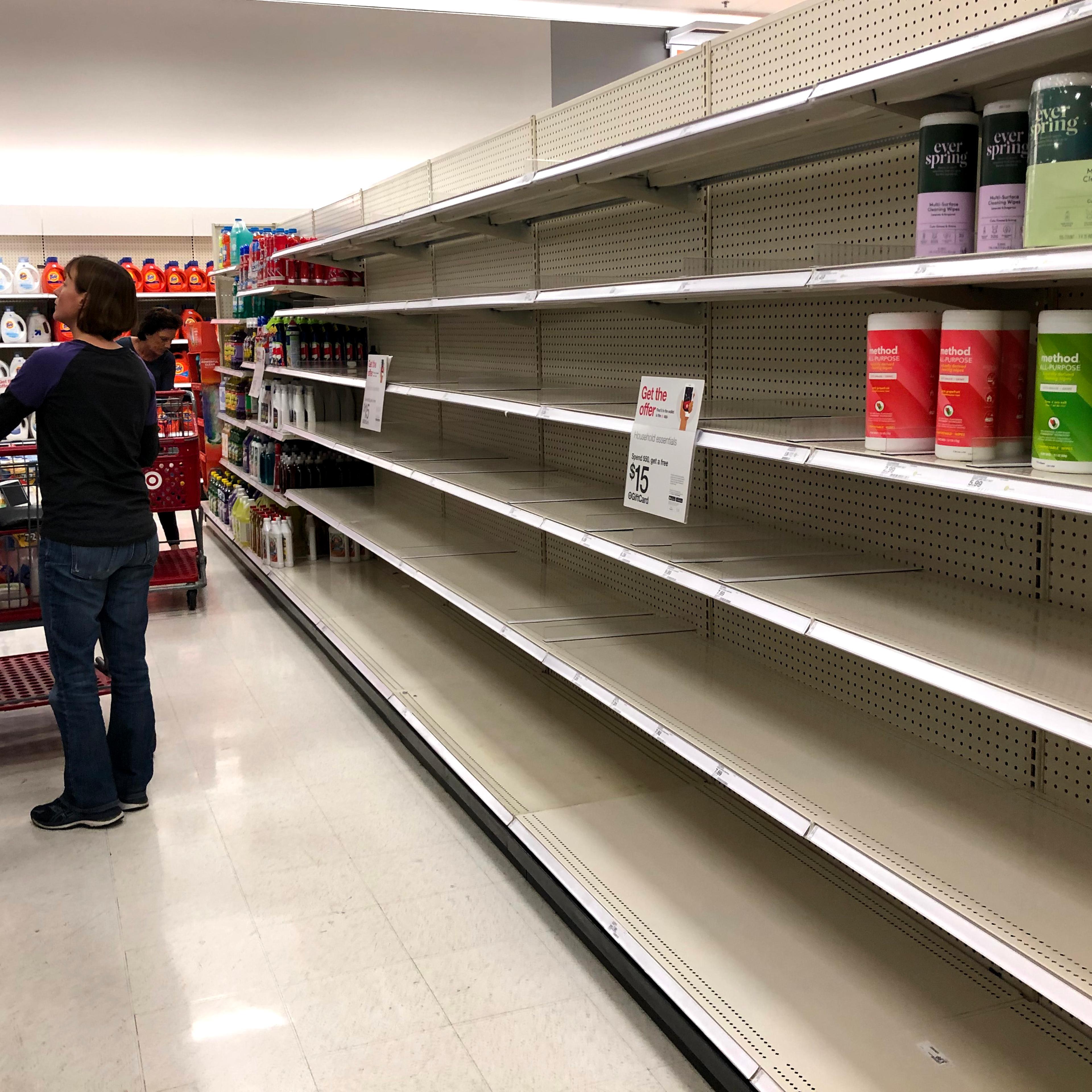 Fears Of Coronavirus Spreading Causes Shortages Of Supplies At California Stores