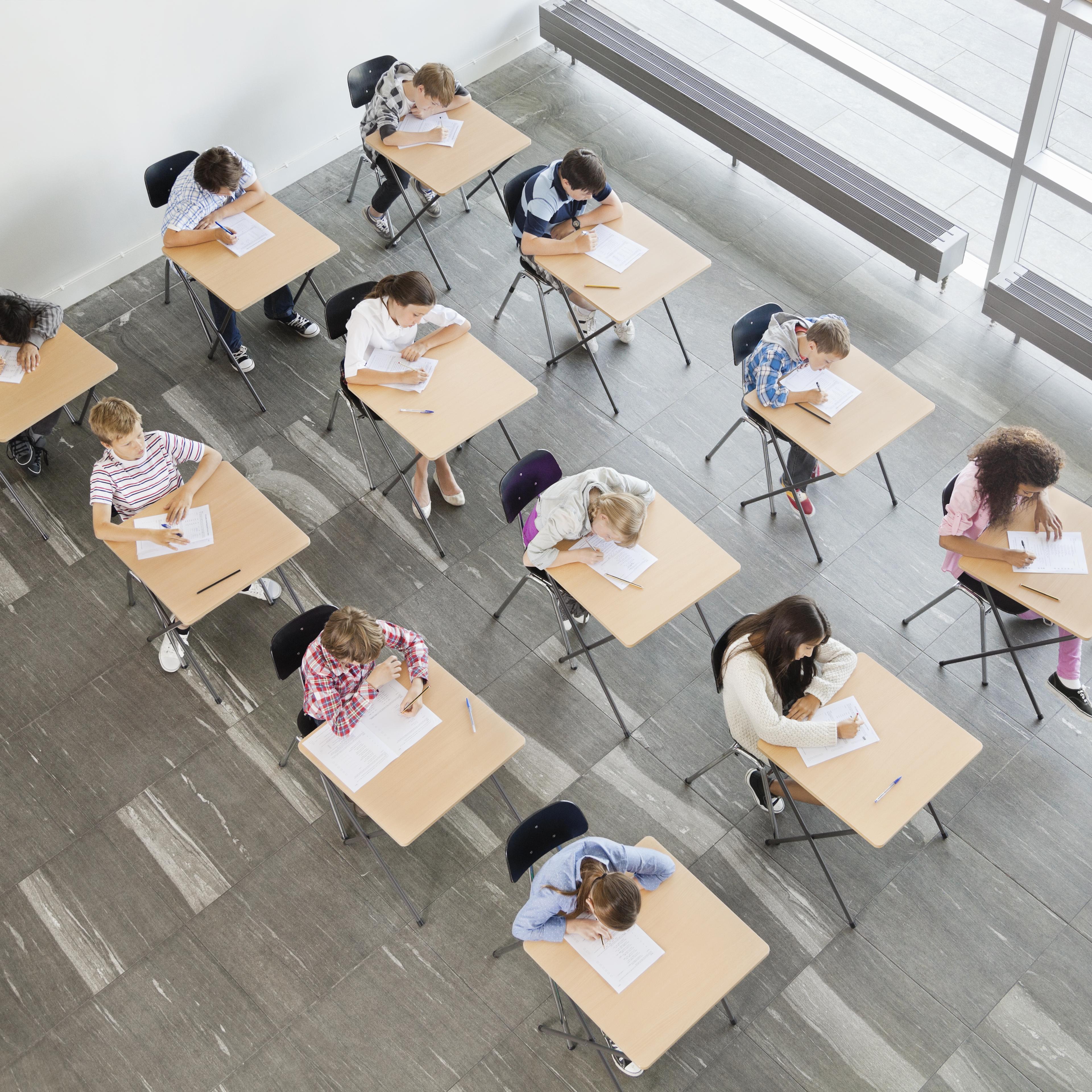 Students Taking Tests Common Core