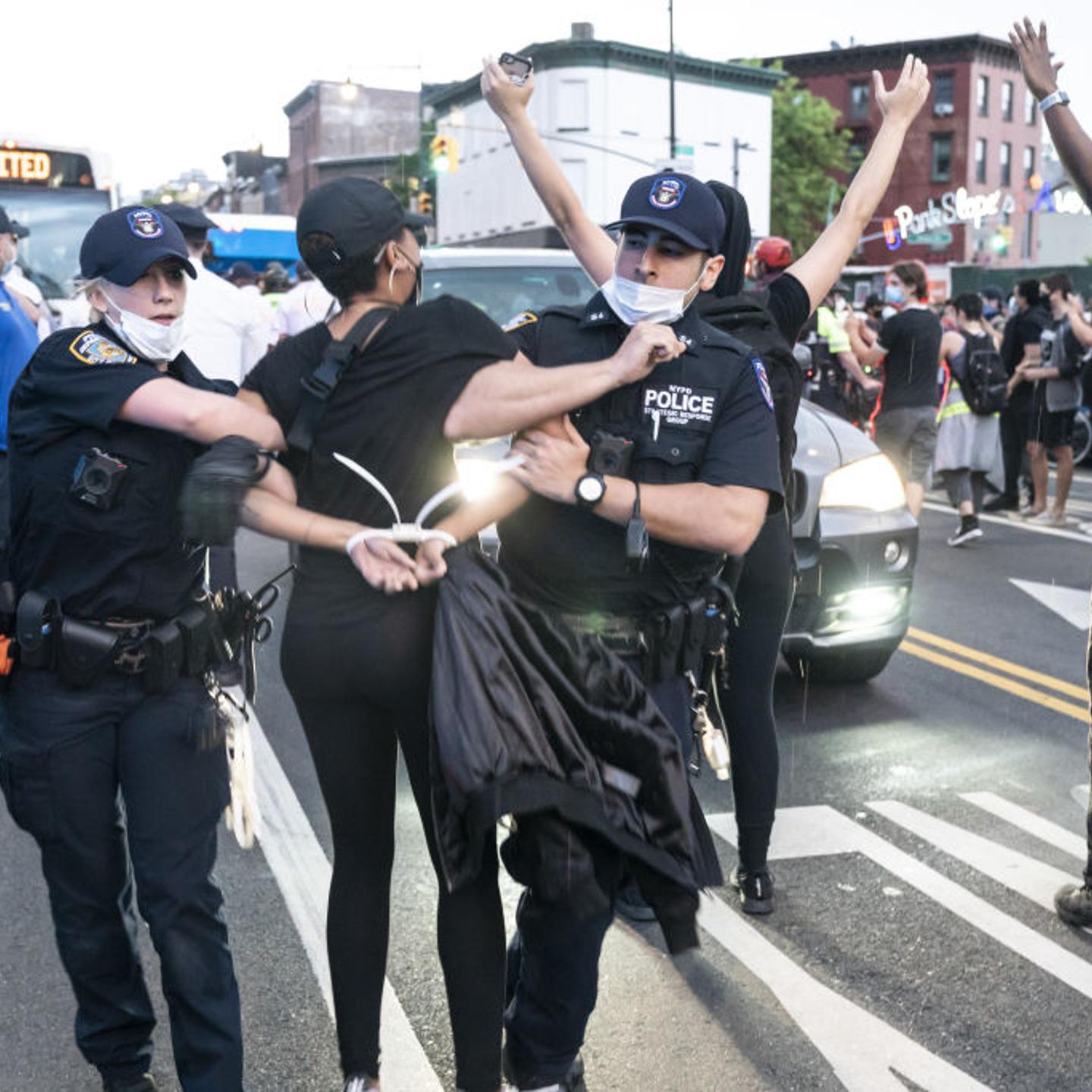 Violent protest against police killing of George Floyd in NYC
