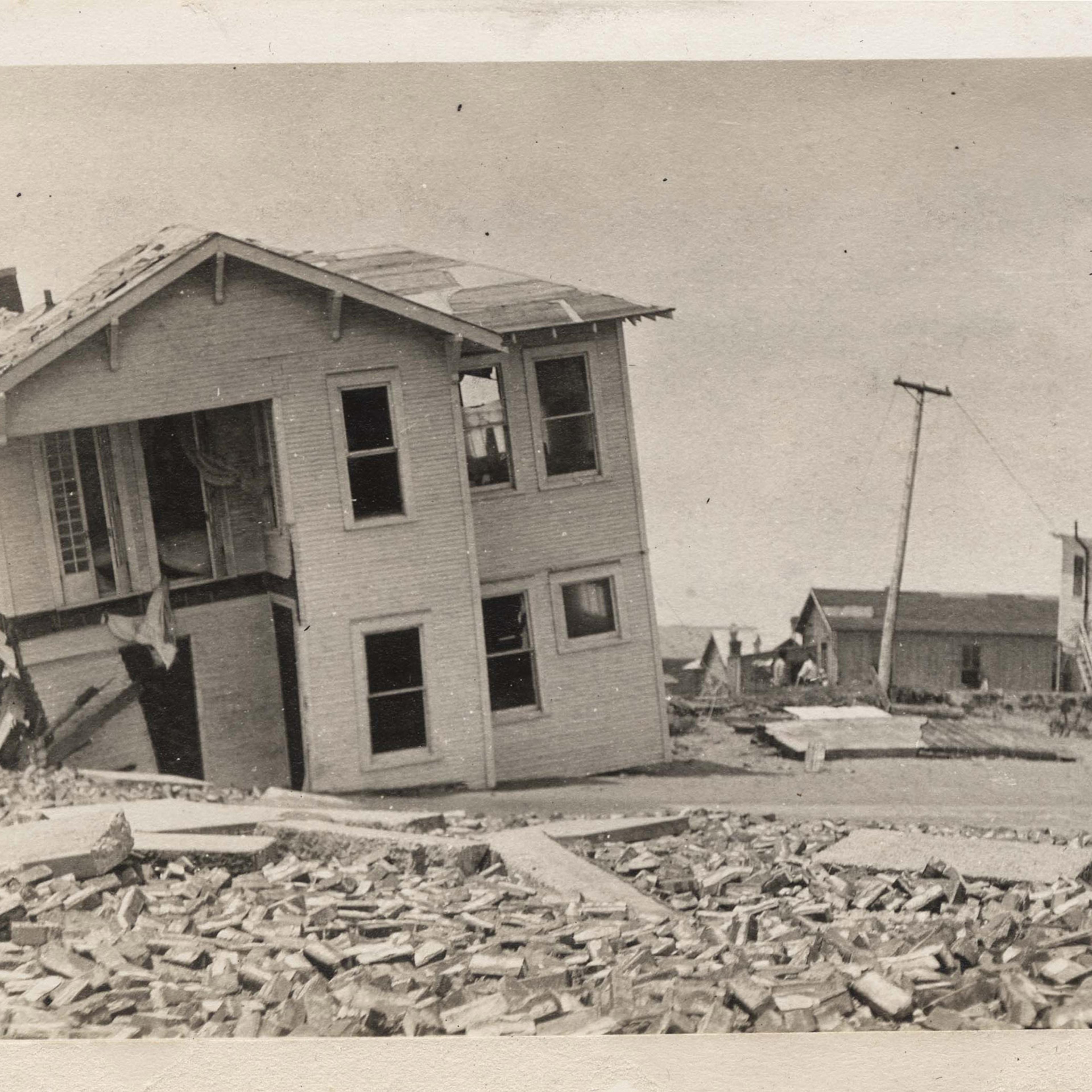 Scenes from the 1915 Galveston Texax Hurricane