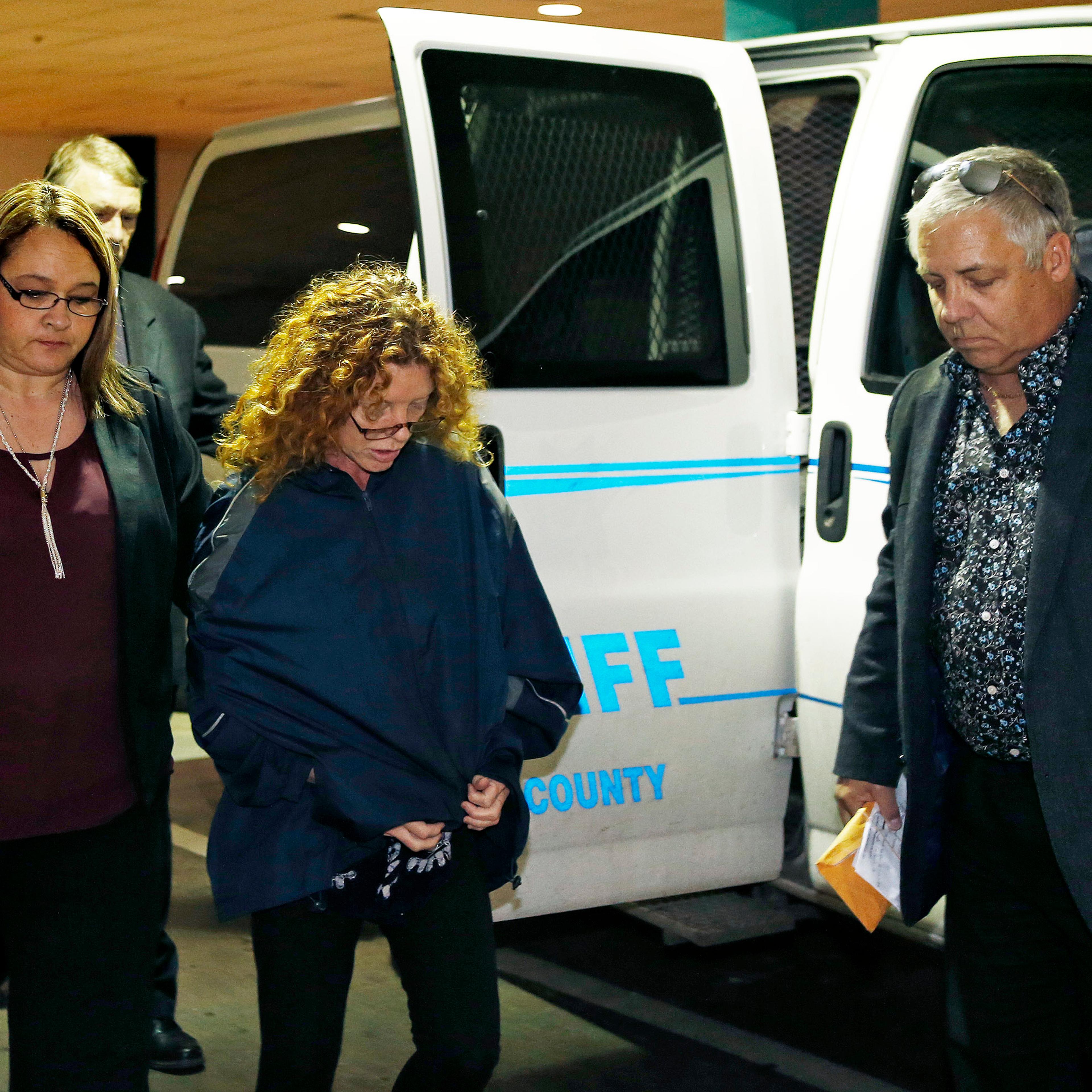 Tonya Couch arrives at Tarrant County Jail