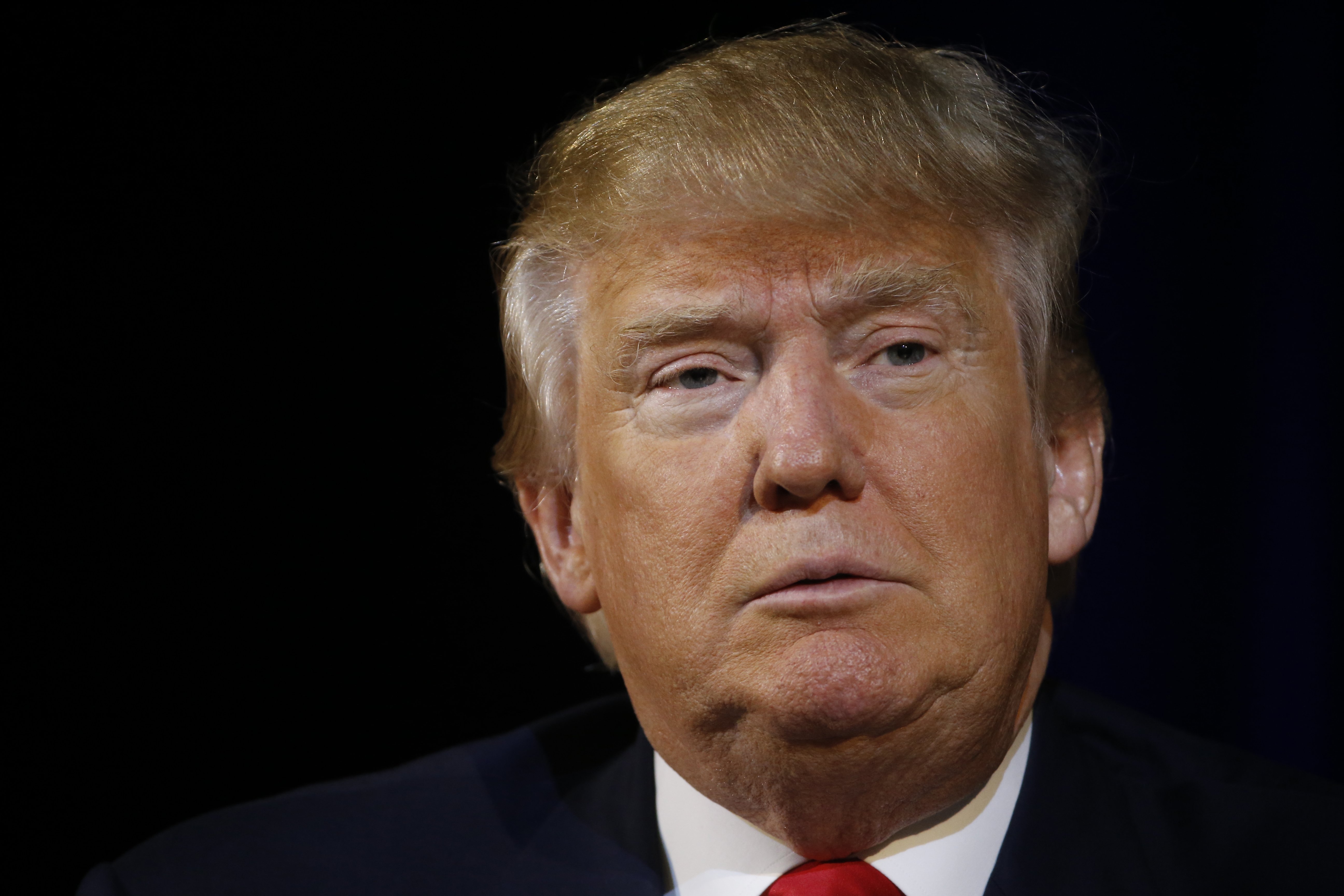 Republican presidential candidate Donald Trump campaigns in Bluffton, S.C. on Feb. 17, 2016.