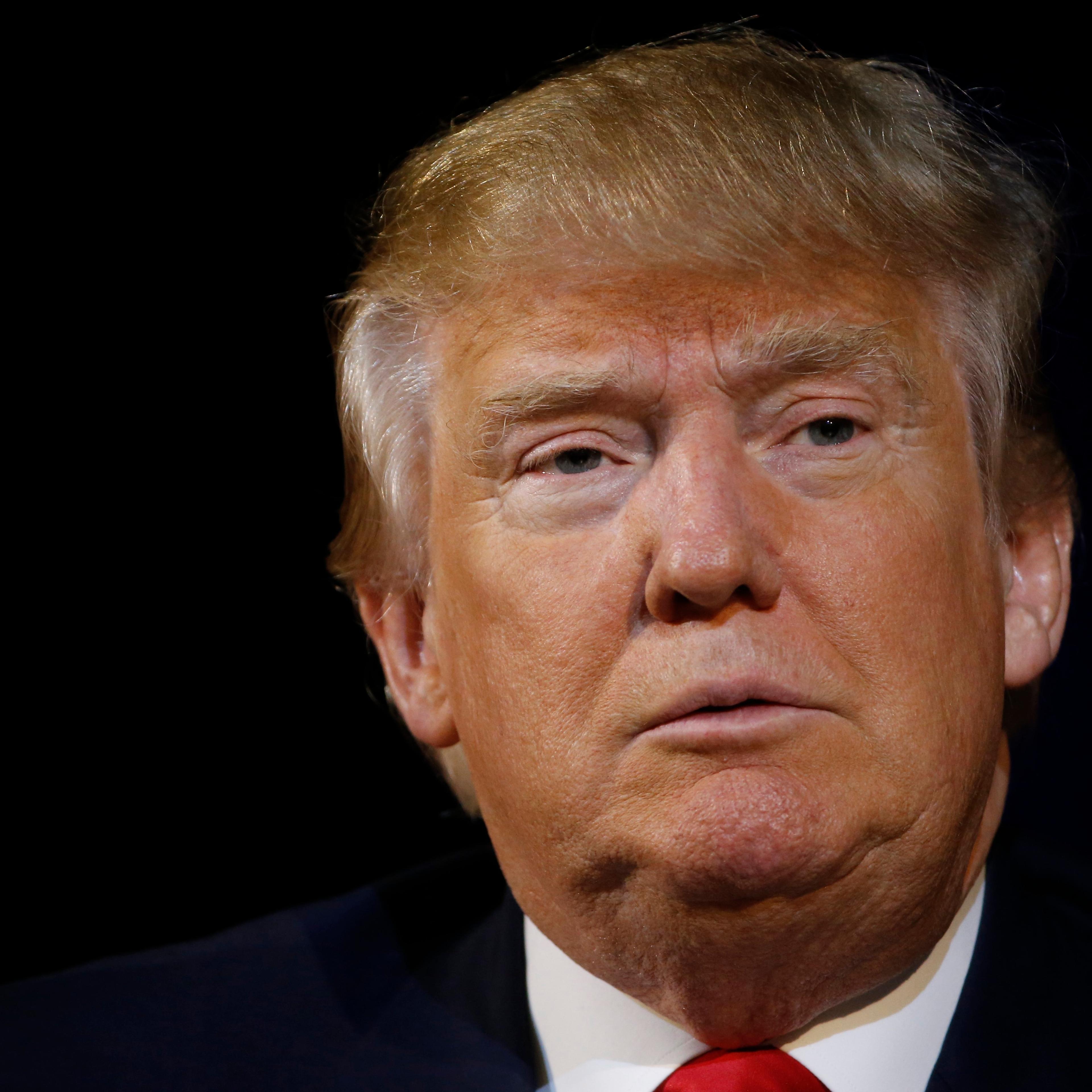 Republican presidential candidate Donald Trump campaigns in Bluffton, S.C. on Feb. 17, 2016.