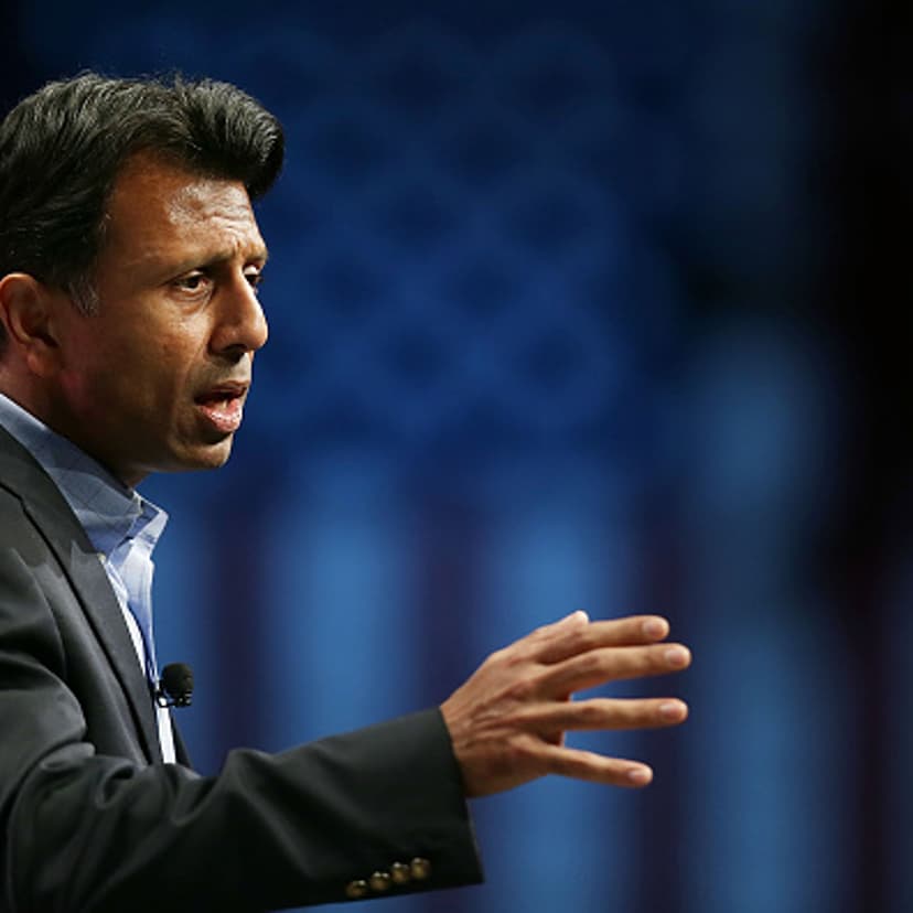 Republican presidential candidate Louisiana Governor Bobby Jindal speaks during the Sunshine Summit conference being held at the Rosen Shingle Creek on November 14, 2015 in Orlando, Florida.