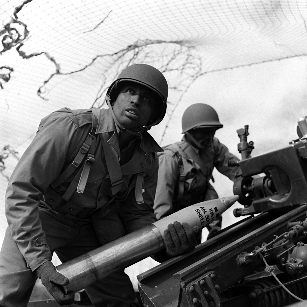 Training at Fort Huachuca, Ariz., 1943.