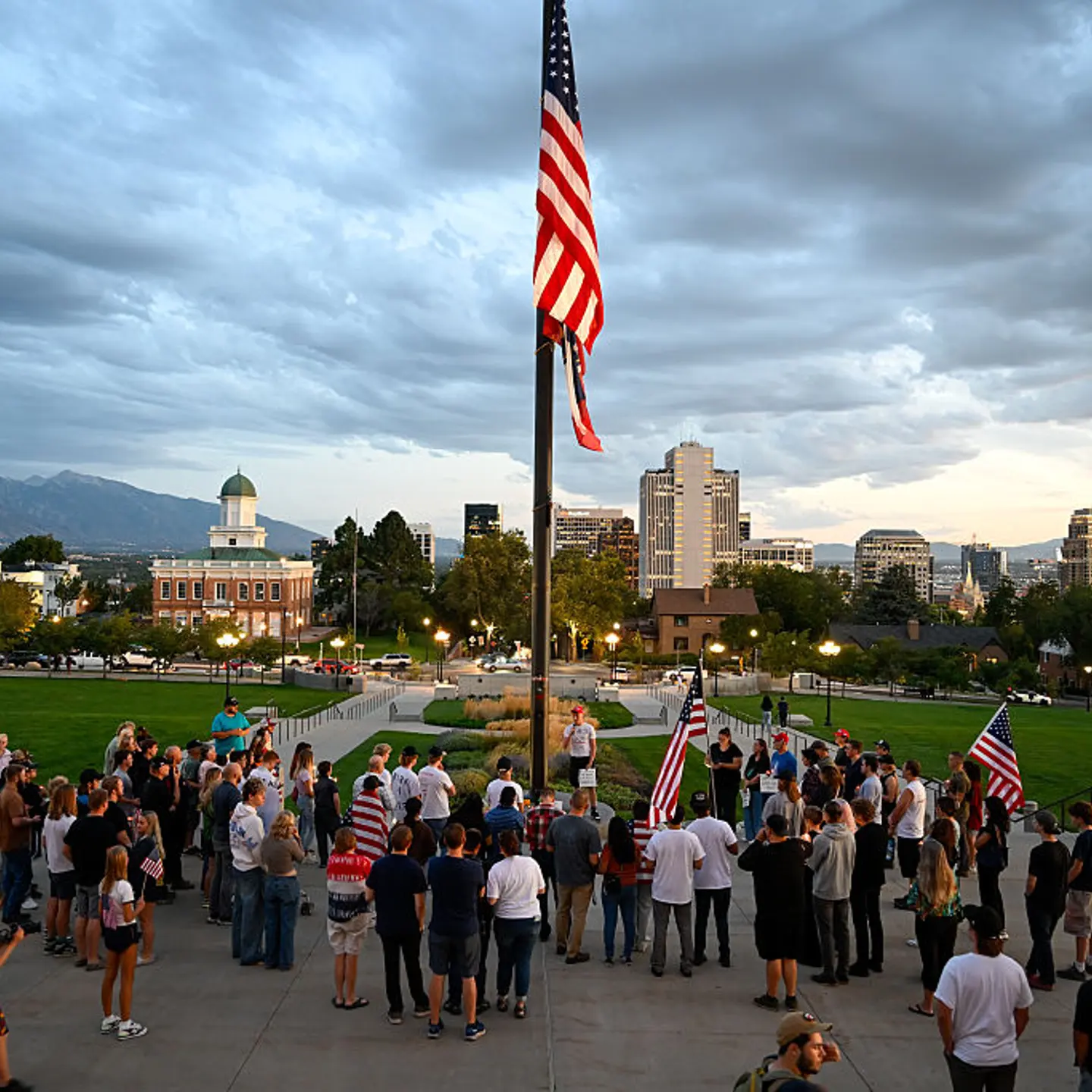 Charlie Kirk shooting: Vigil held at Utah State Capitol