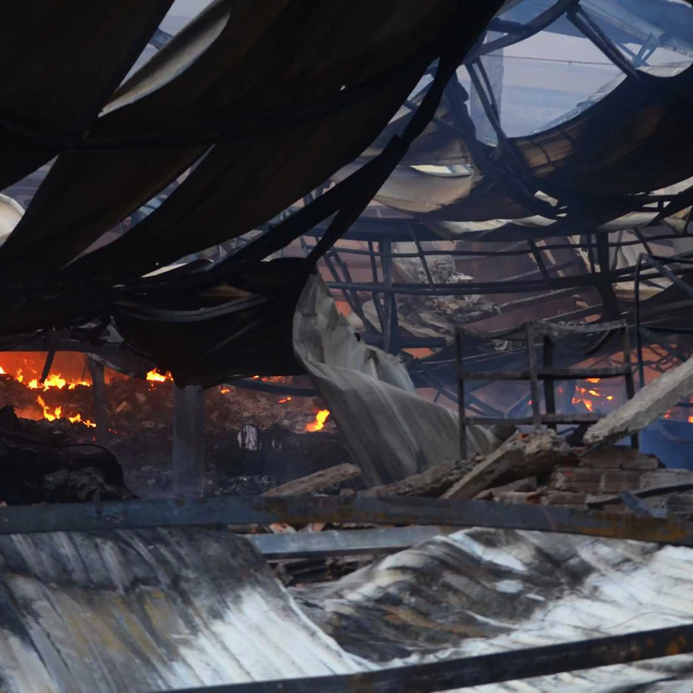 A general view of a damaged Chinese owned shoe factory is seen in Vietnam's southern Binh Duong province May 14, 2014.
