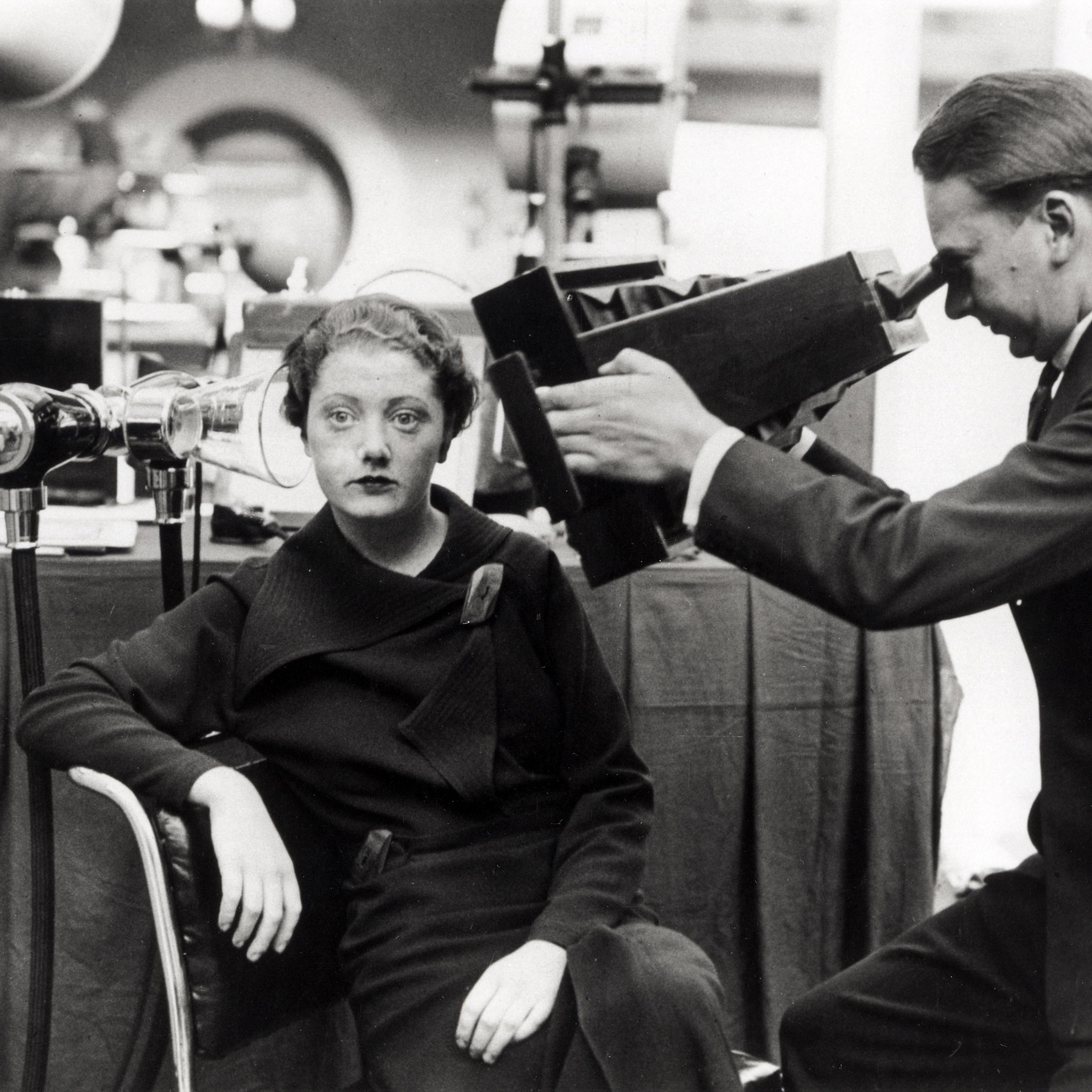Woman having her head x-rayed, 15 October 1934.