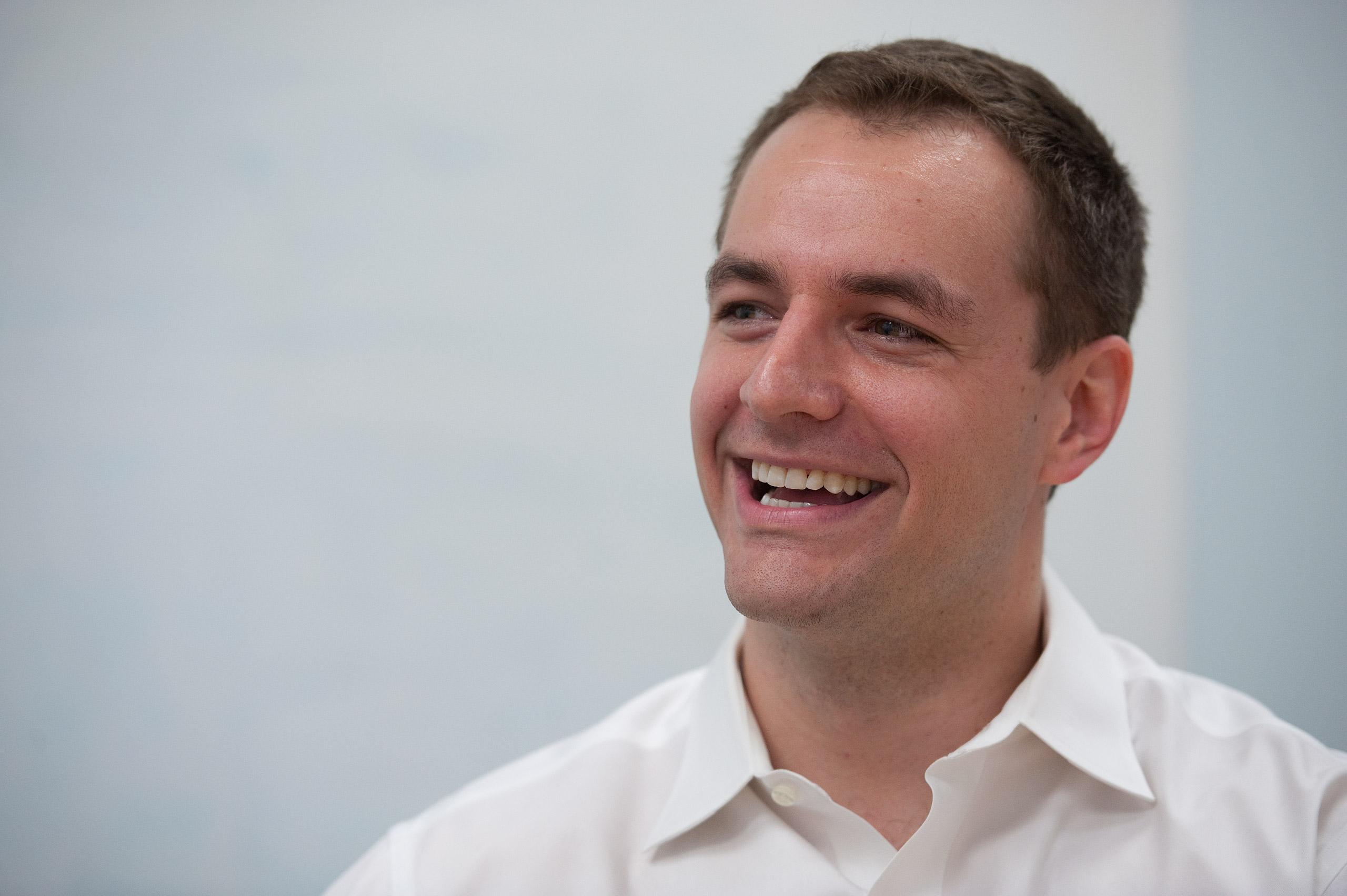 UNITED STATES -JULY 15: Robby Mook, director of Independent Expenditures for DCCC during an interview in his office at the Fairchild Building in Washington, DC. (Photo By Douglas Graham/Roll Call via Getty Images) (CQ Roll Call via AP Images)