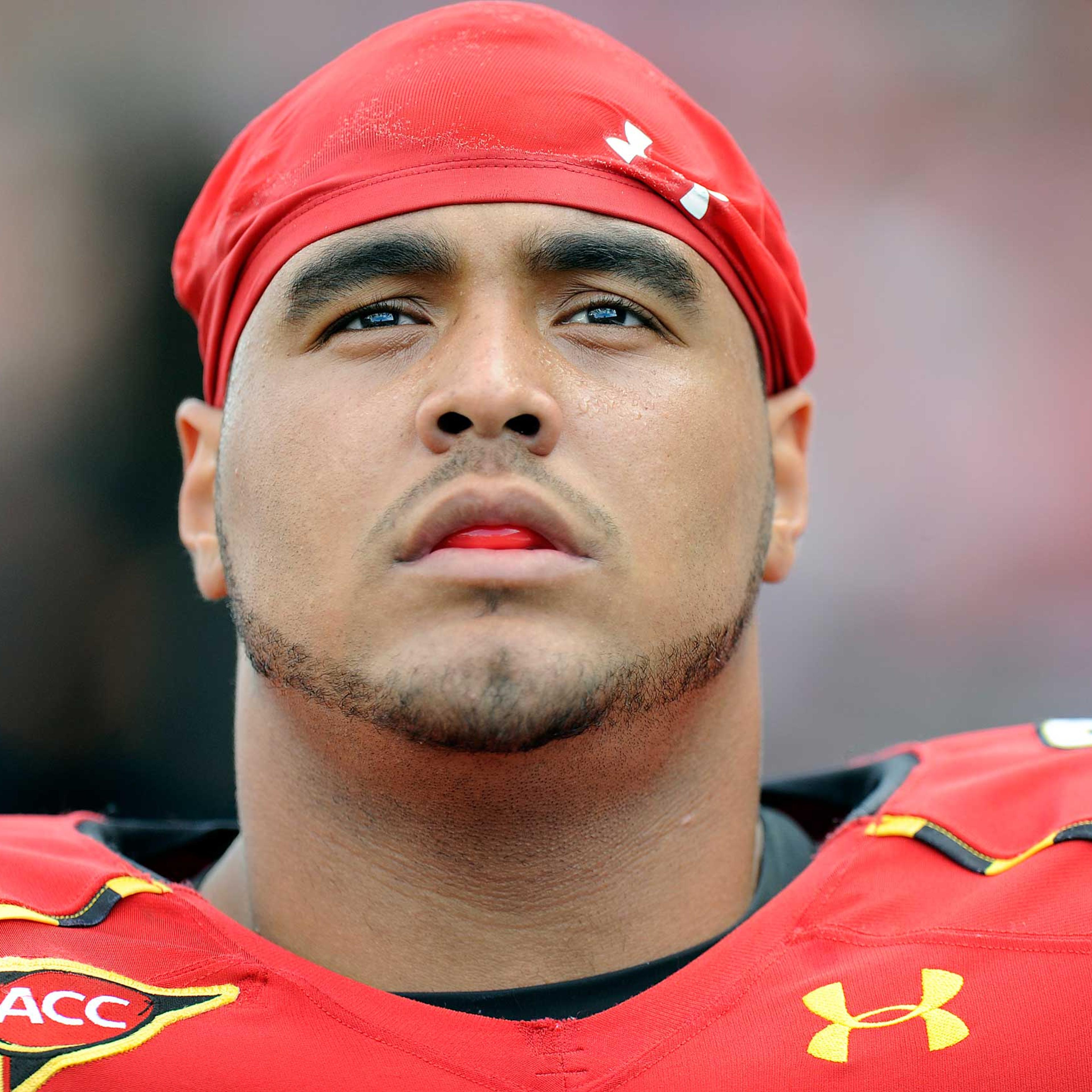 A.J. Francis playing for the Maryland Terrapins in 2012.