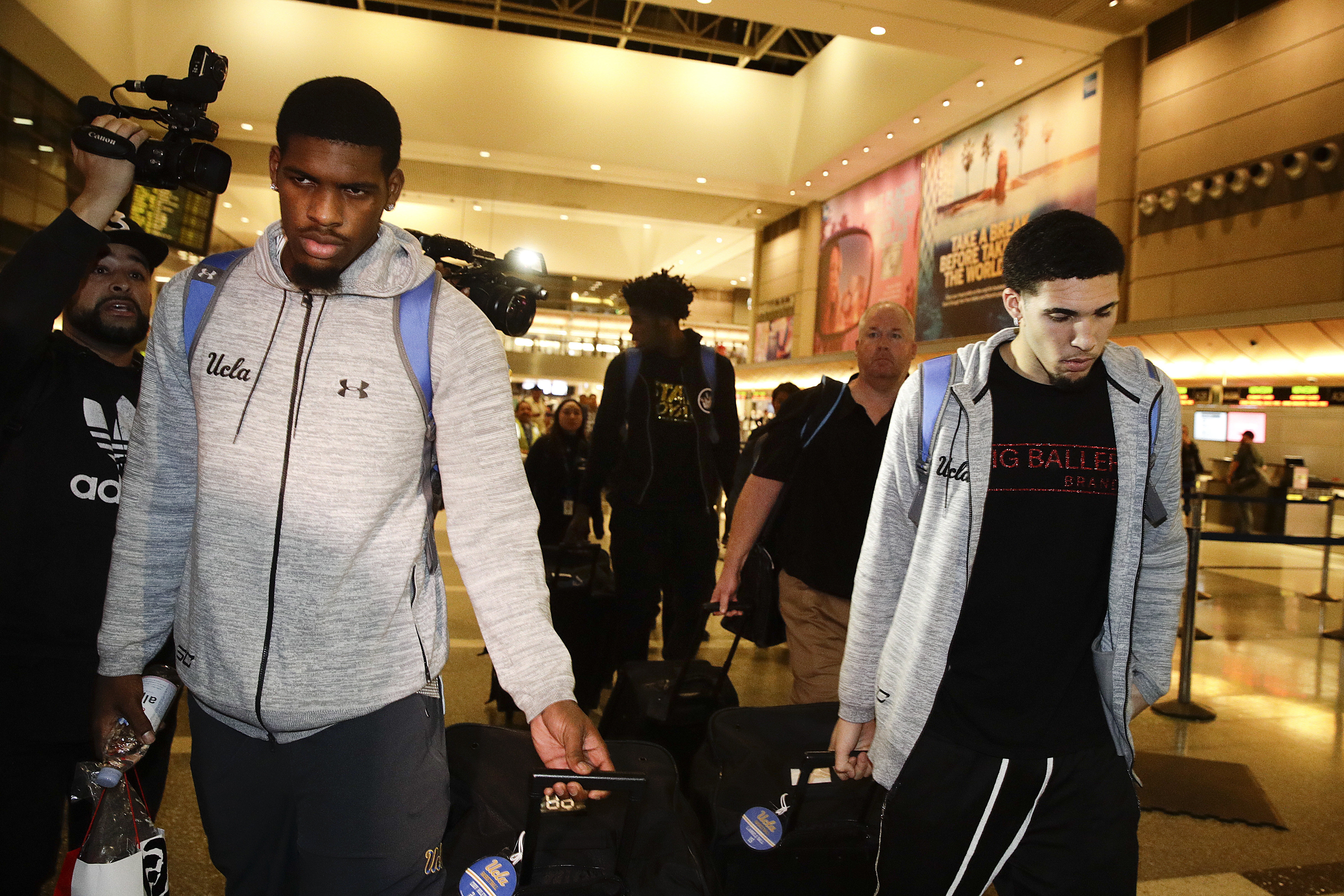 Cody Riley, LiAngelo Ball, Jalen Hill