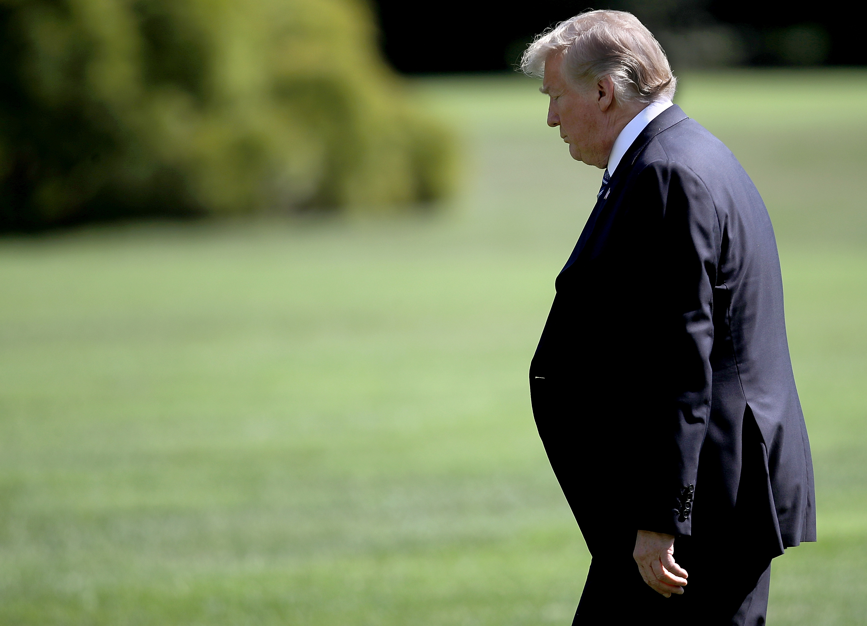President Trump Departs White House En Route To Rally In Montana