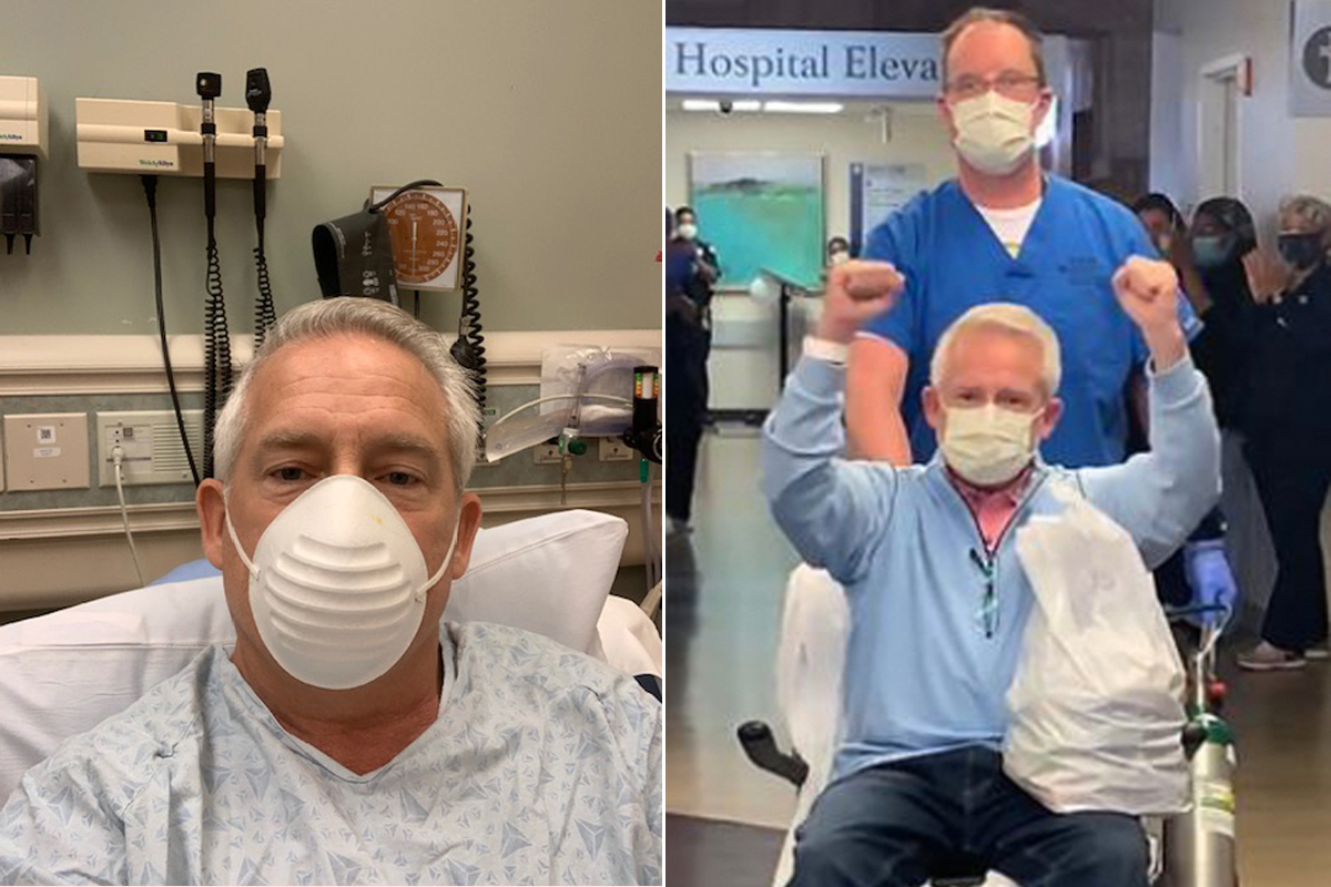 Bill Clark in the ER of Emory St. Joseph’s Hospital