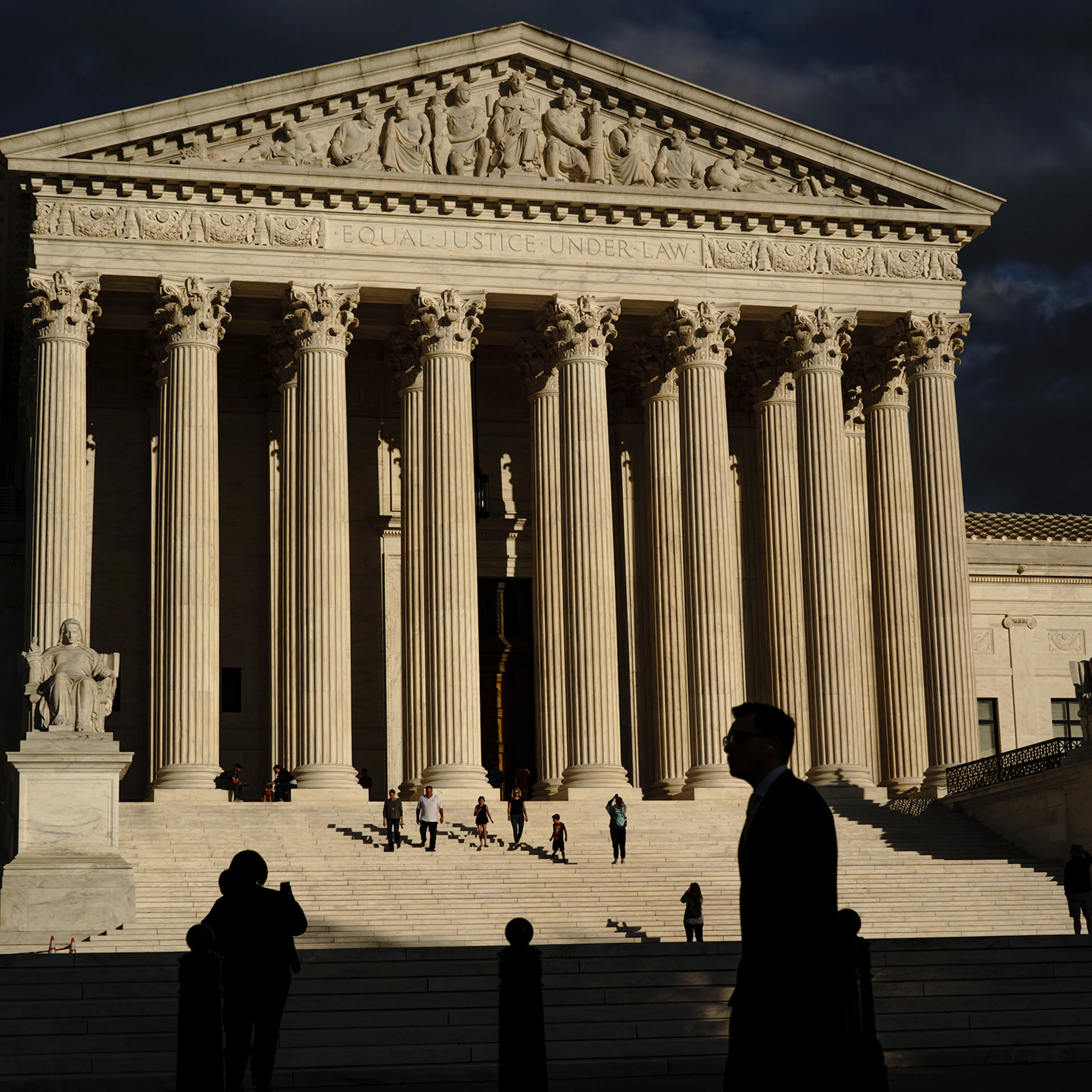 The U.S Supreme Court building is seen at dusk in Washington on Oct. 22.