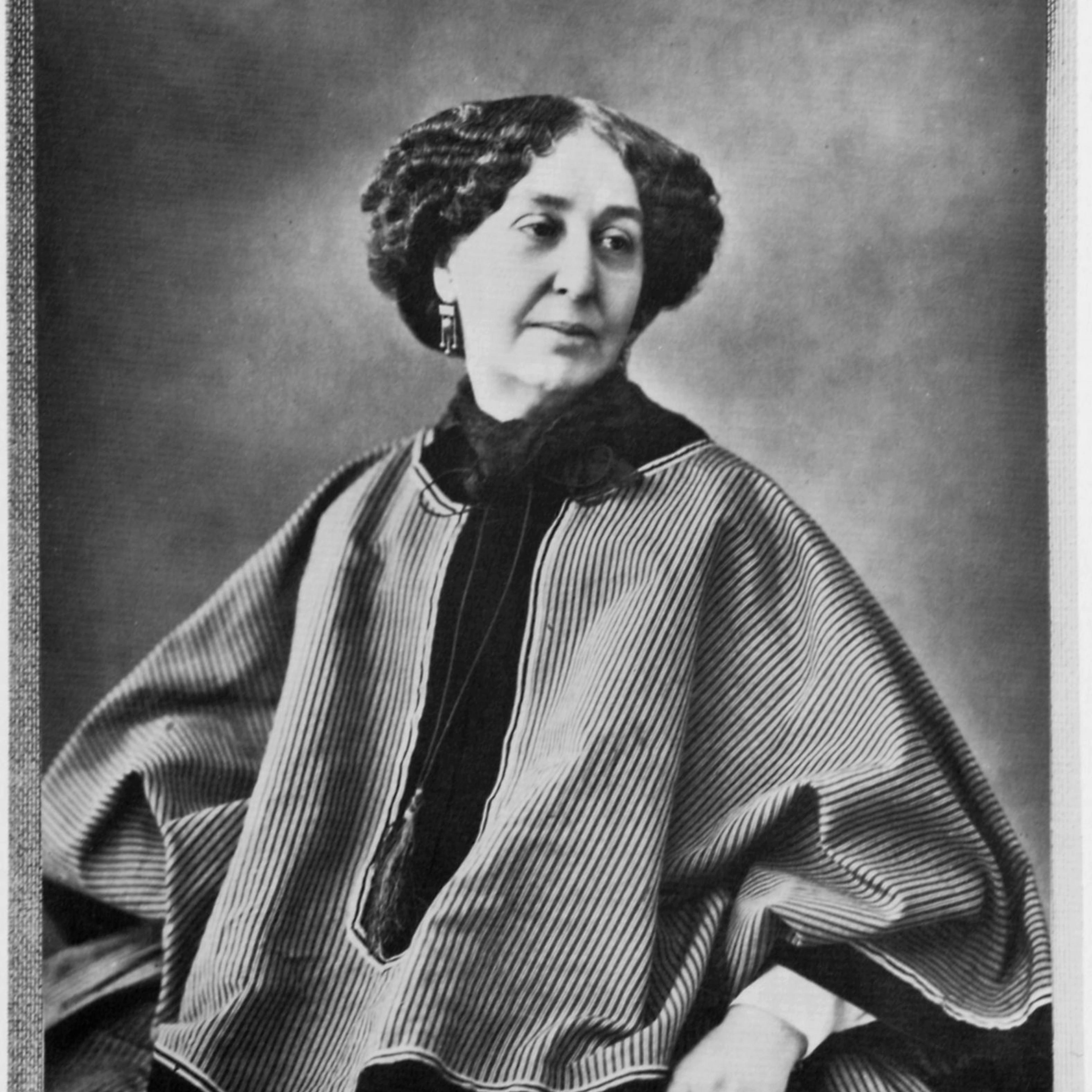 George Sand, French author, 1864. Artist: Nadar
