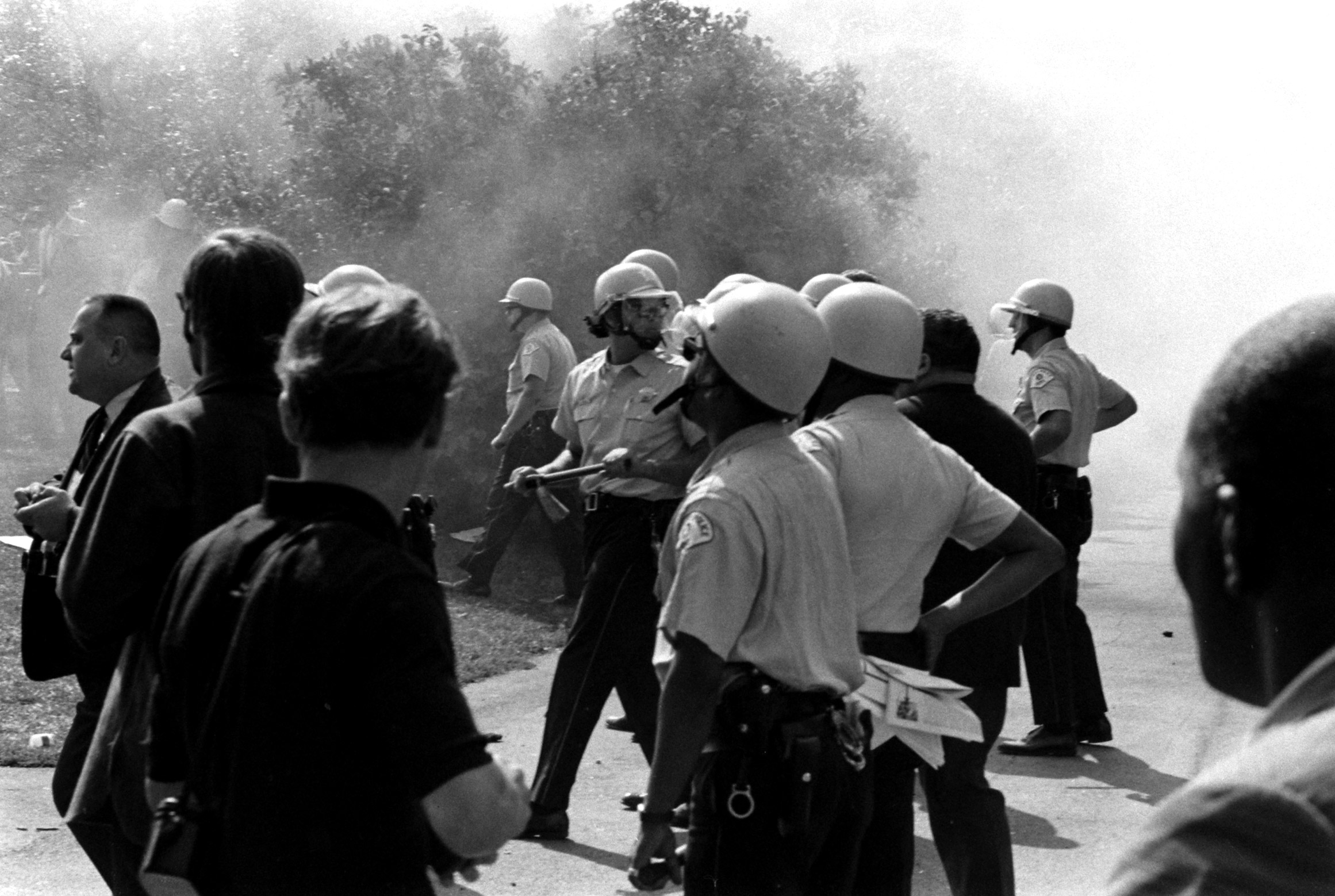 Protests at the Democratic Convention in Chicago, July 1968.
