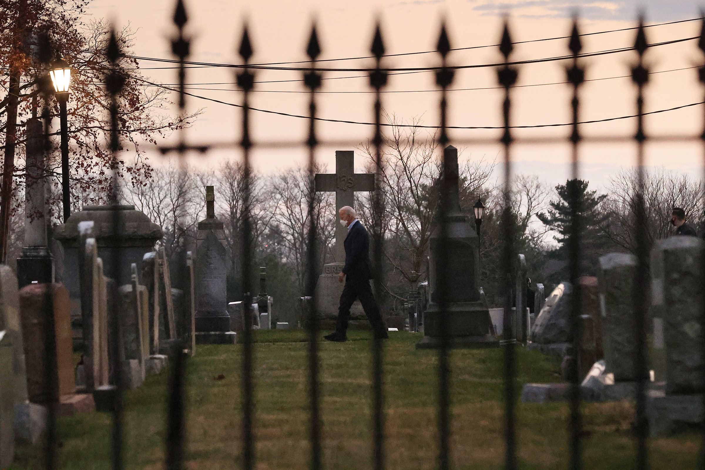 Biden leaves services Dec. 12 at St. Joseph on the Brandywine, his home church in Wilmington, Del.