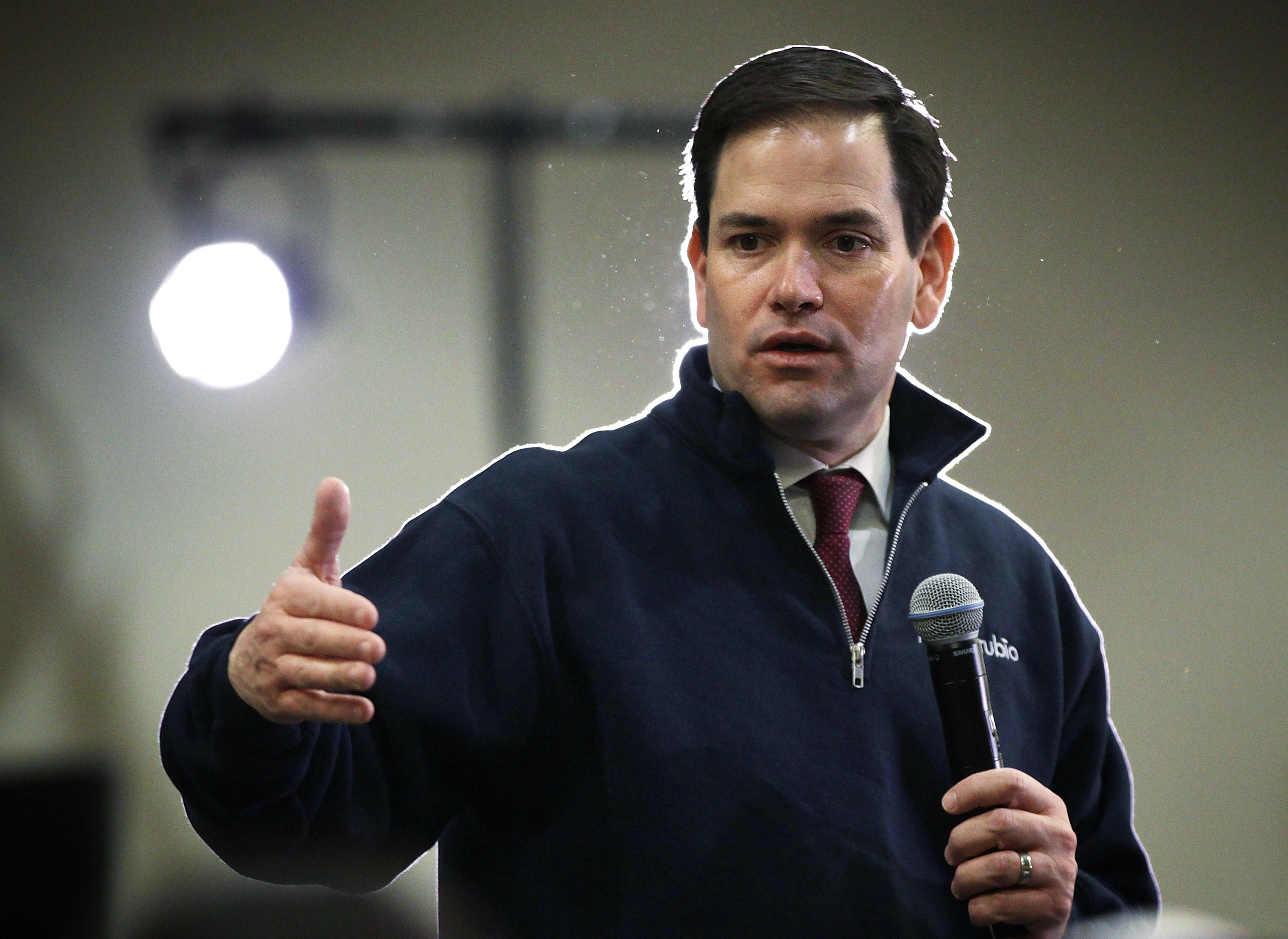 Republican presidential candidate Sen. Marco Rubio (R-FL) speaks to voters during a campaign event Feb. 15, 2016 in Rock Hill, South Carolina.