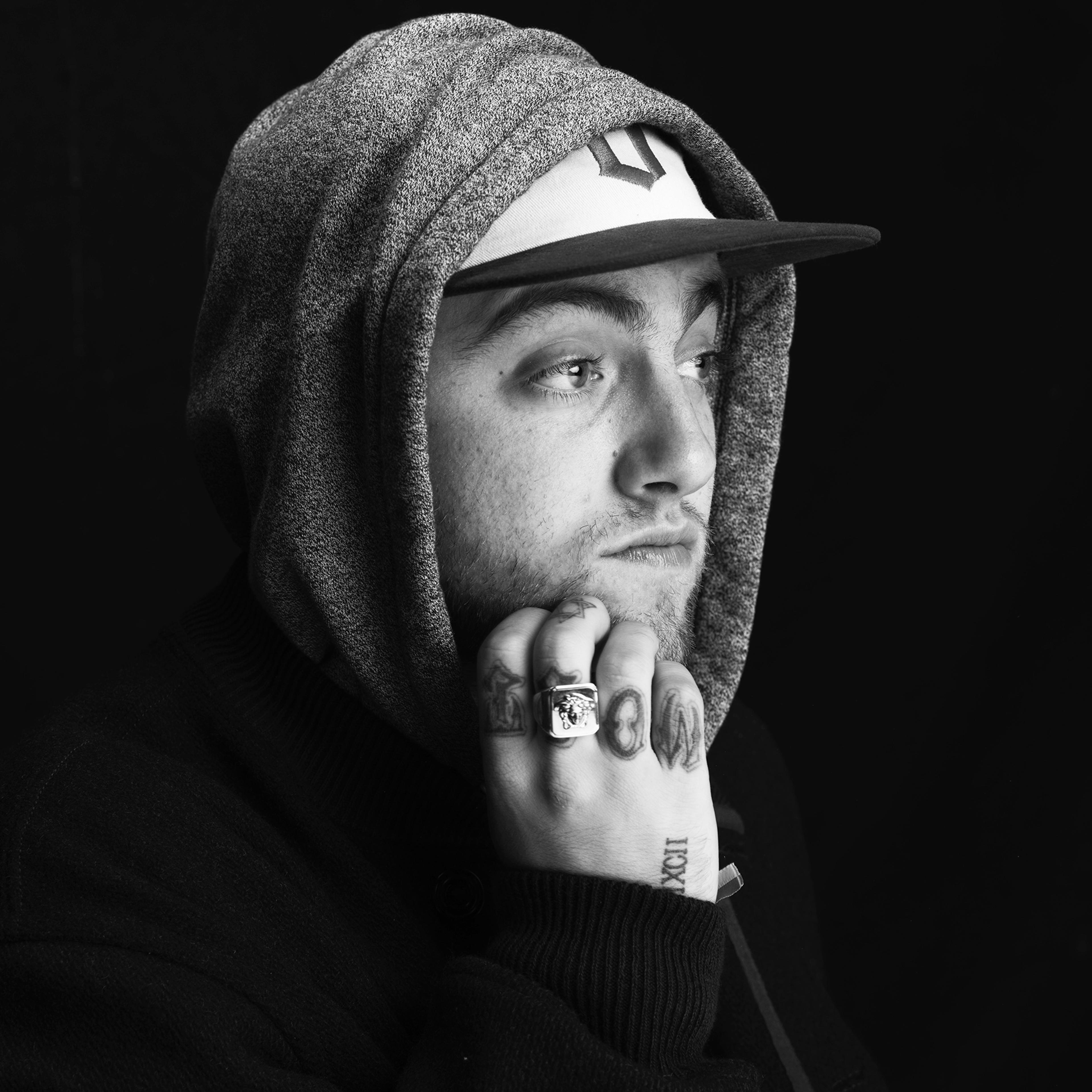 Rapper Mac Miller photographed at the Royal Arena Festival.