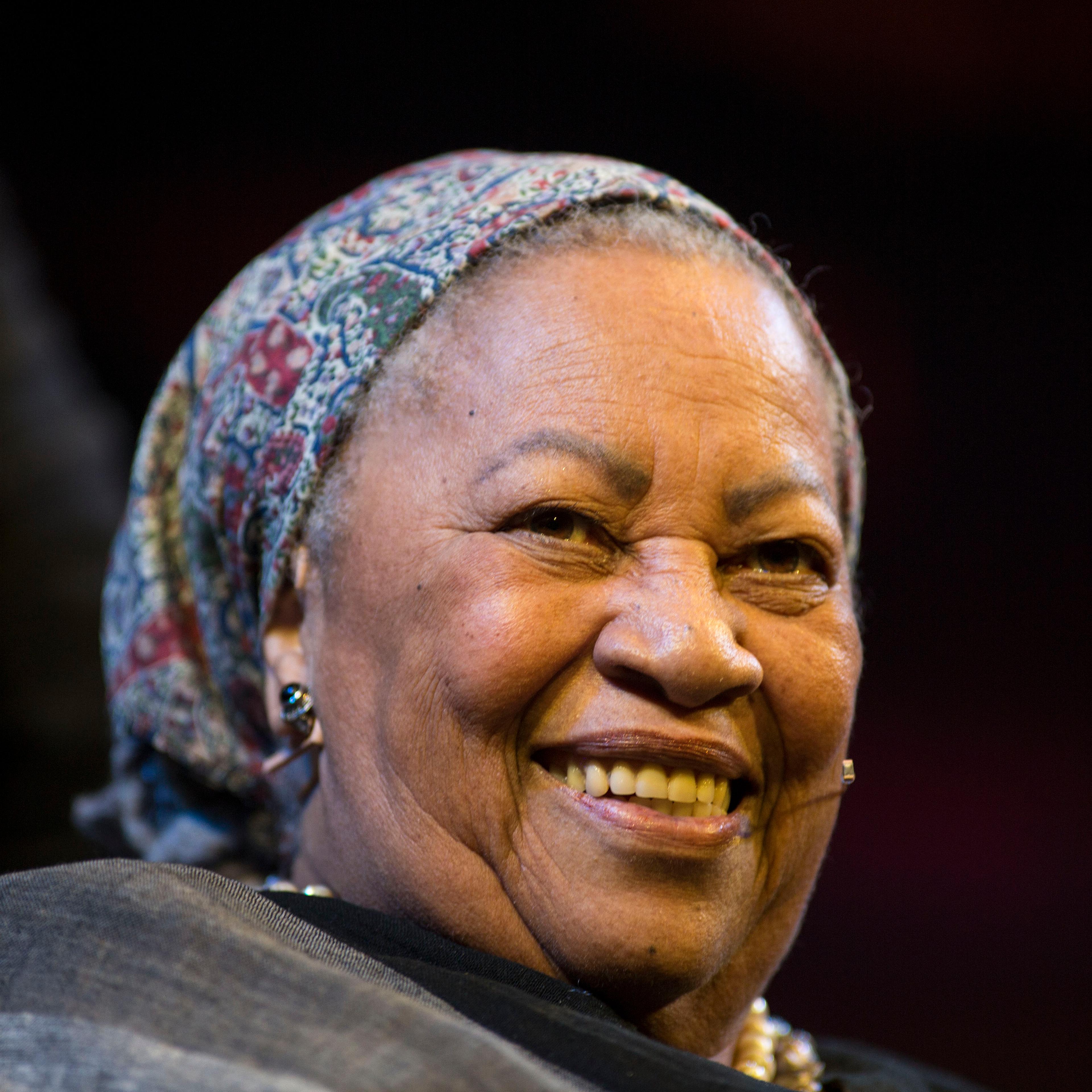 Toni Morrison, Nobel prize winning novelist, at the Hay Festival on May 27, 2014 in Hay-on-Wye, Wales.