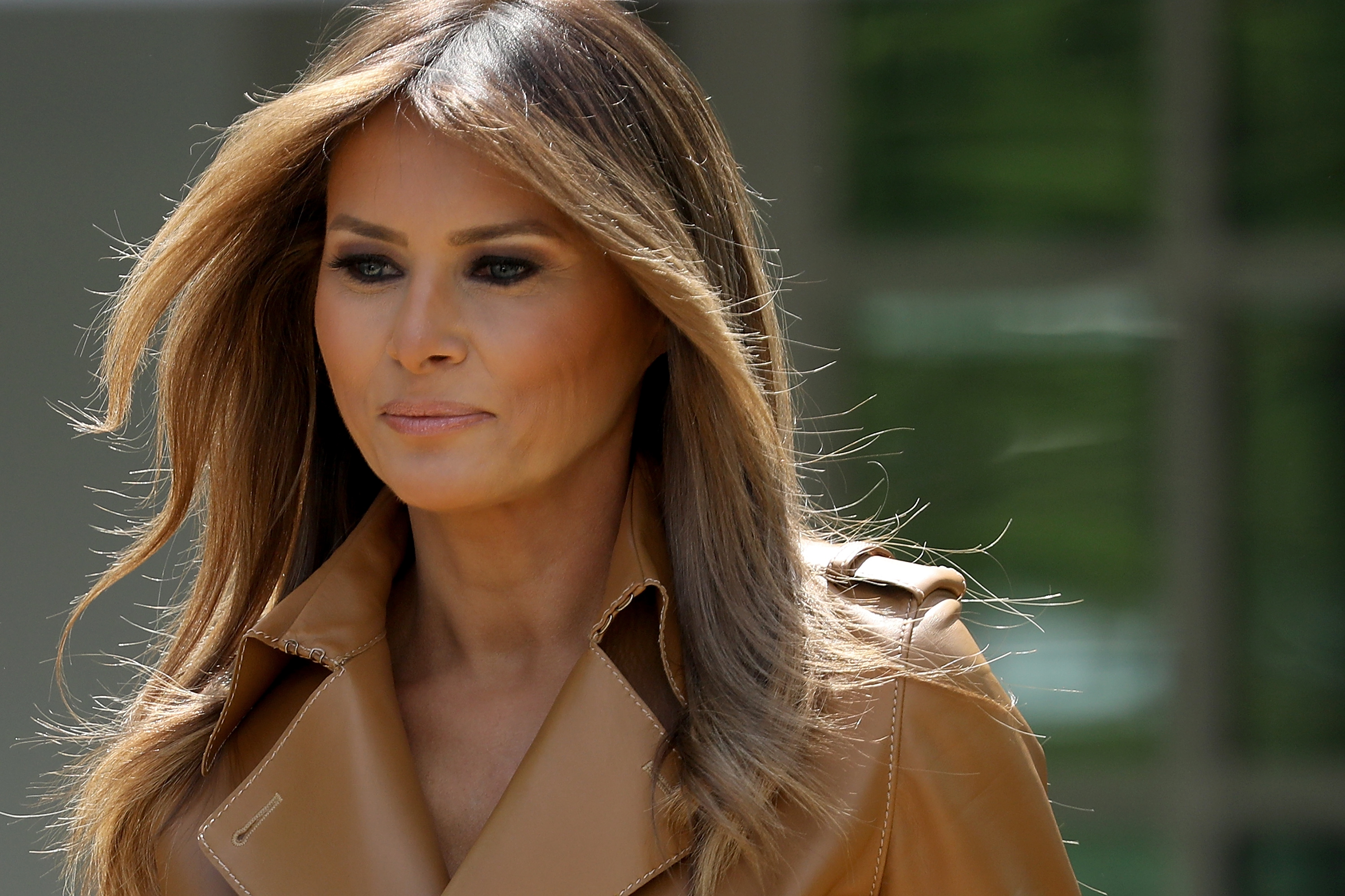 First Lady Melania Trump Speaks On The Launch Of Her Initiatives In The Rose Garden Of White House