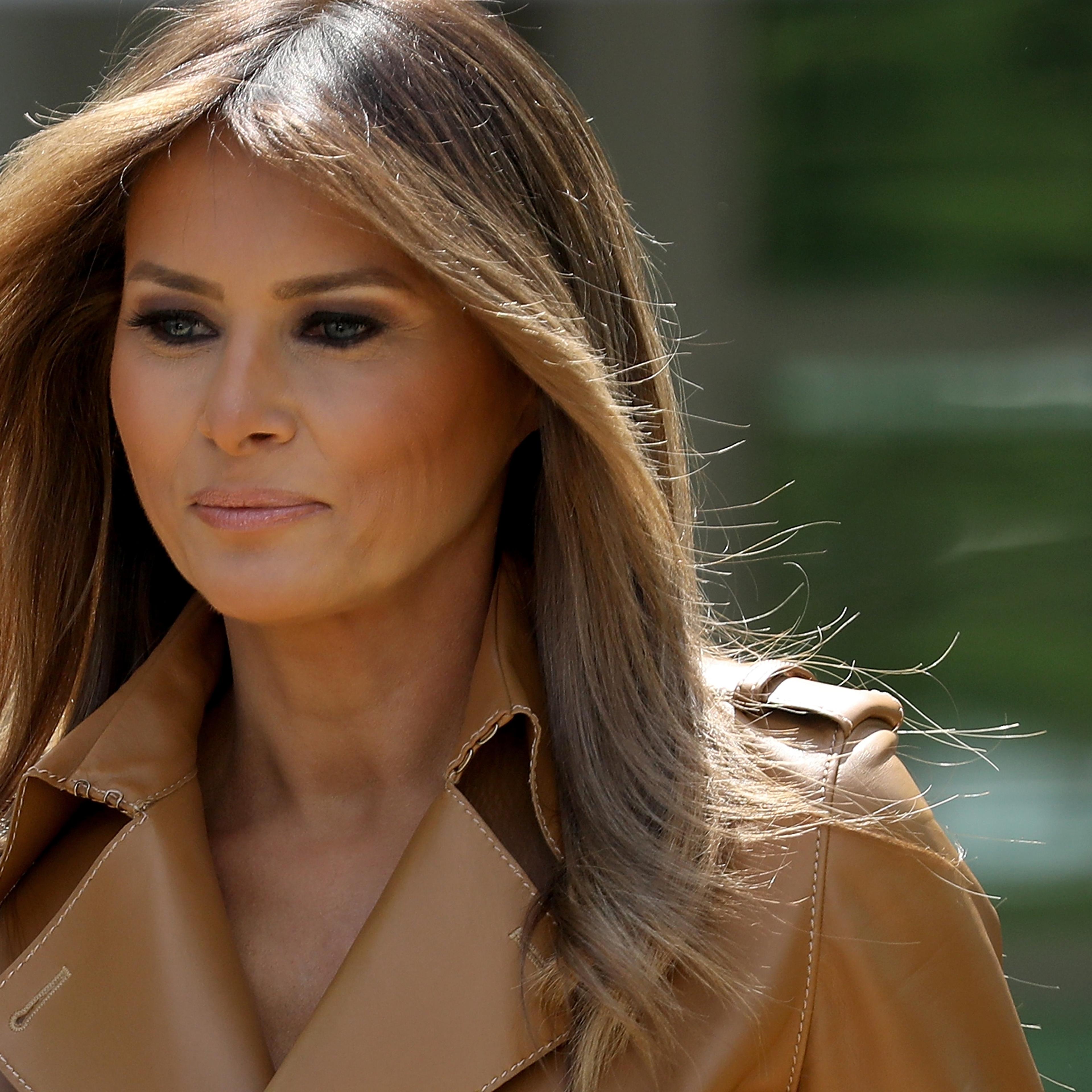 First Lady Melania Trump Speaks On The Launch Of Her Initiatives In The Rose Garden Of White House