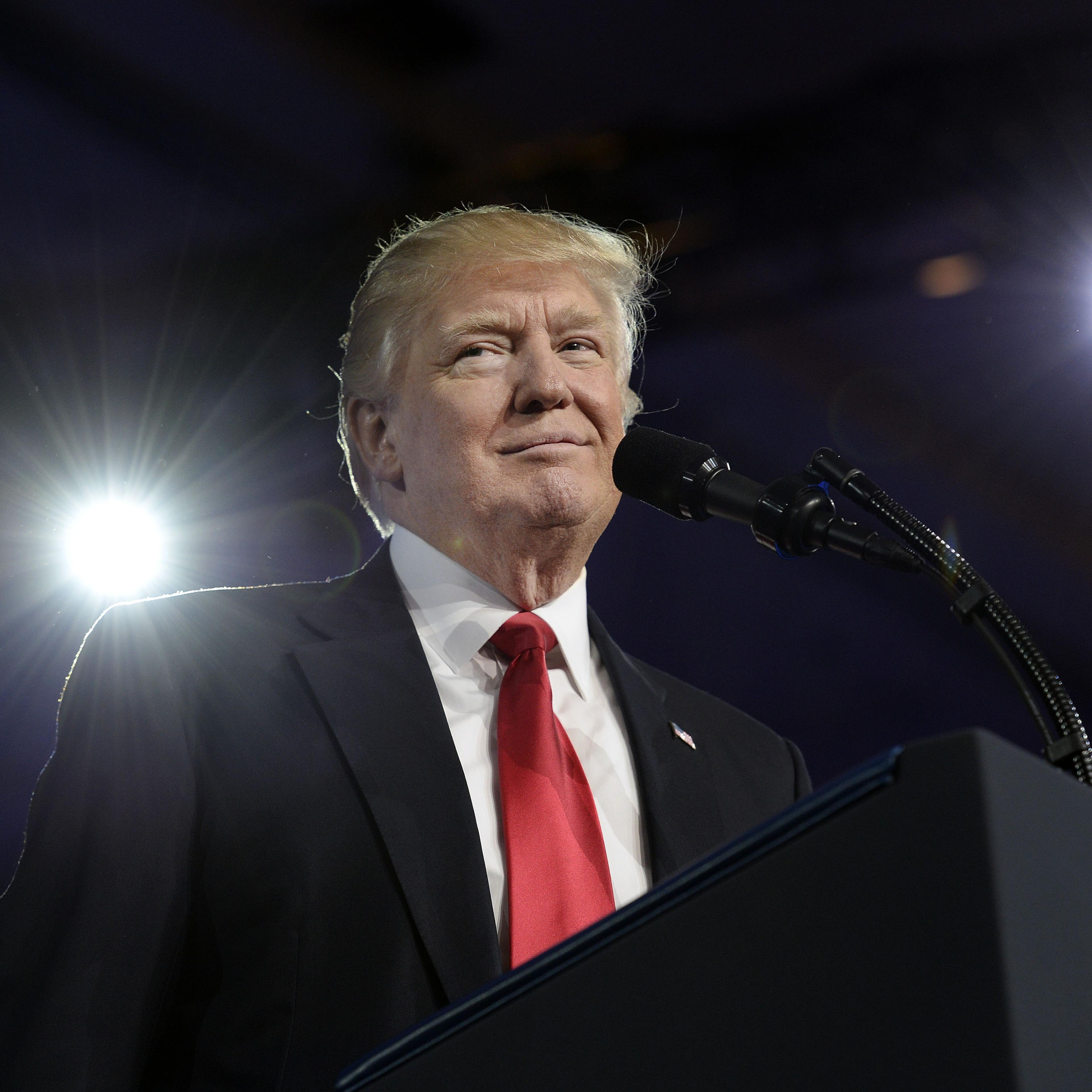 President Trump Addresses Annual CPAC Event In National Harbor, Maryland