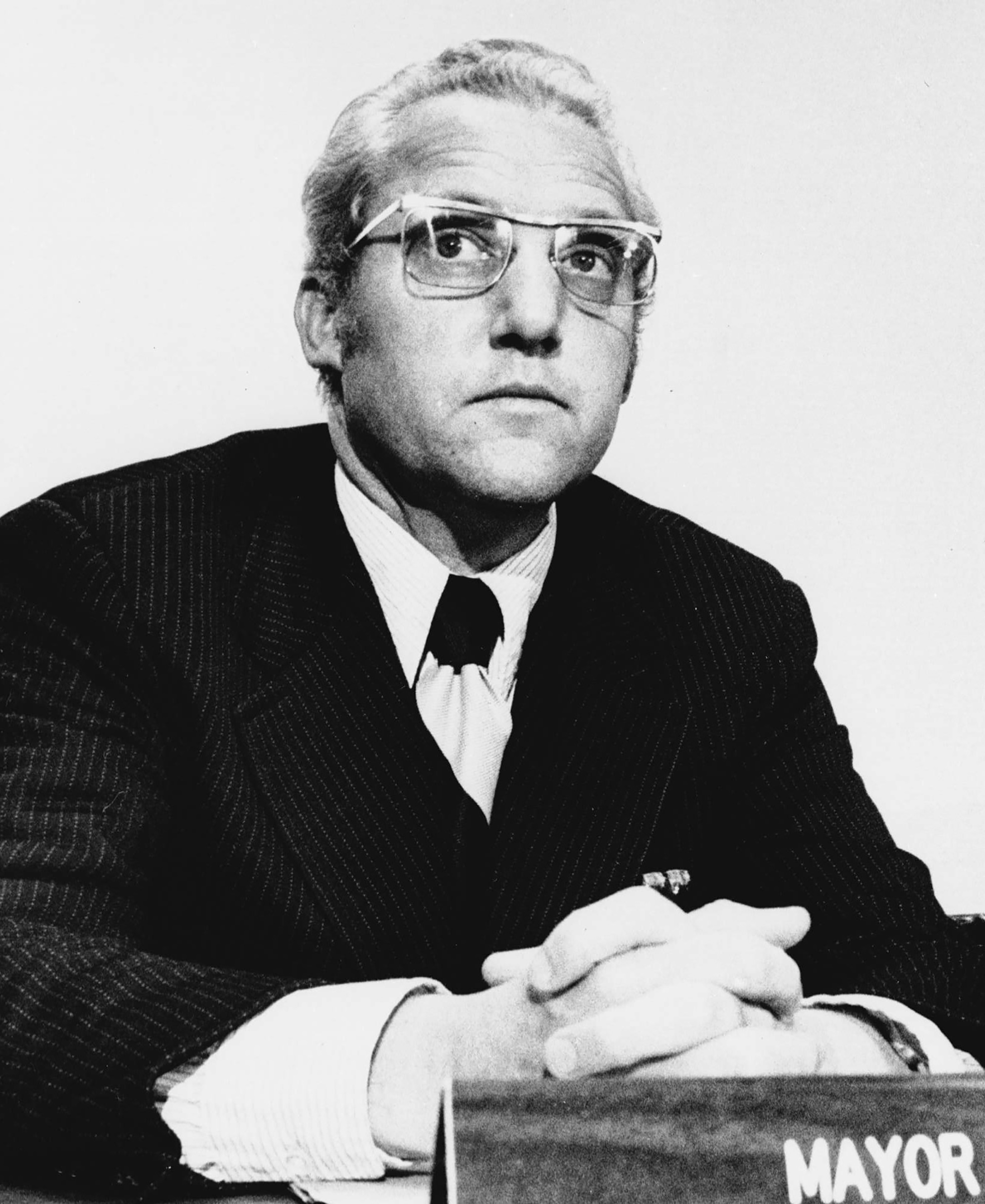 Mayor Moon Landrieu of New Orleans appears March 27, 1973 at a news conference in Washington on the impact of the federal budget on the nation's cities.