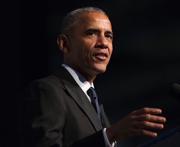 US President Barack Obama speaks during the Congressional Black Caucus Foundation's Phoenix Awards Dinner on September 17, 2016 in Washington, DC.