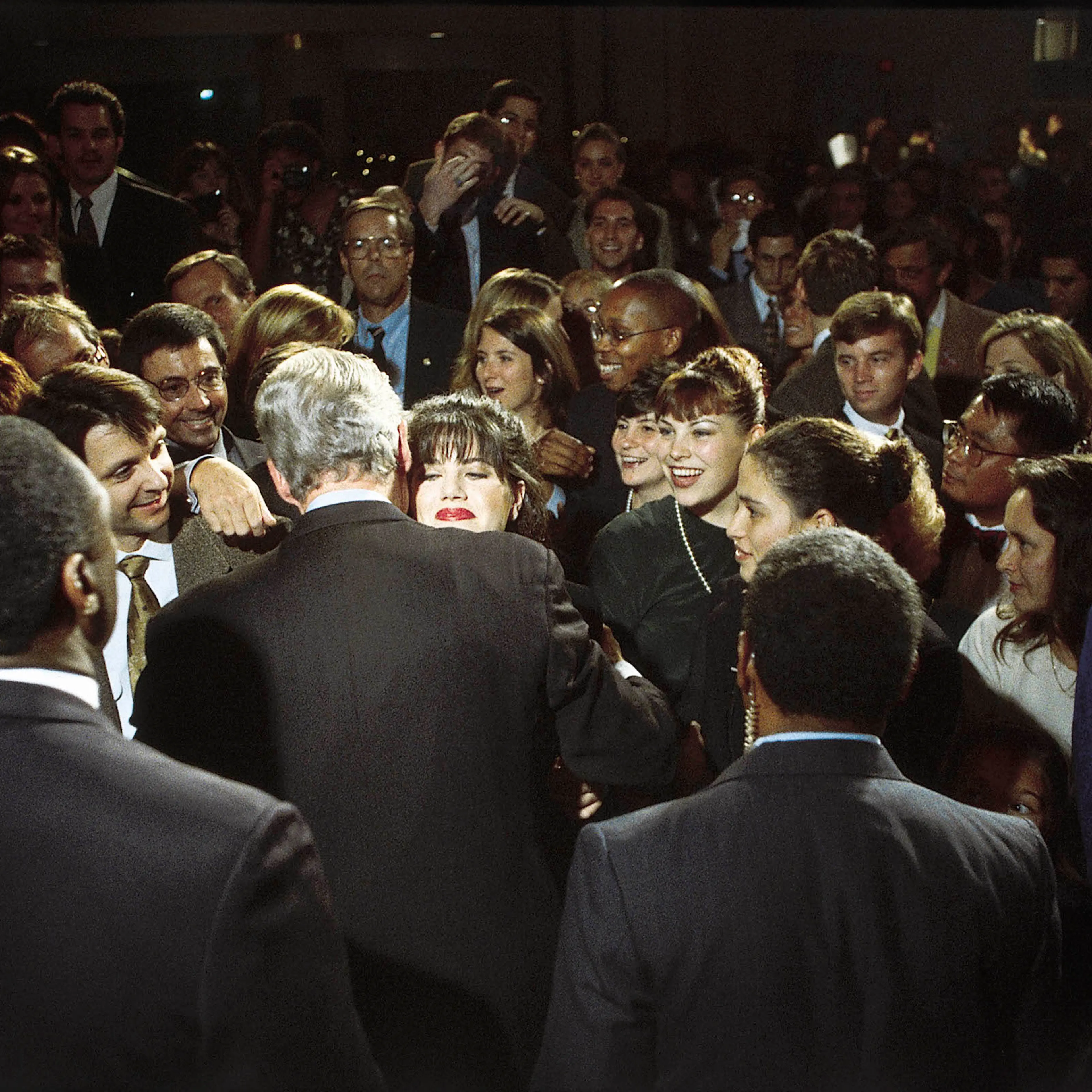 Lewinsky Clinton Hug