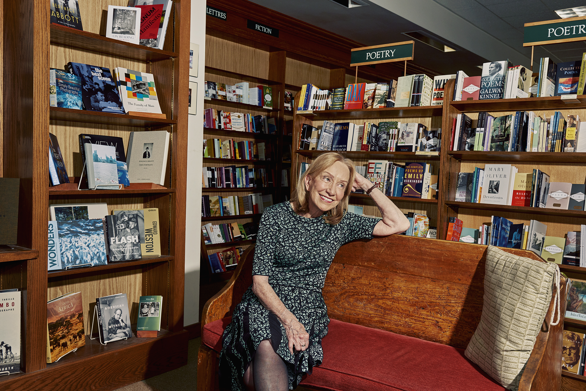 Goodwin at the Concord Bookshop in Concord, Mass. For pleasure reading, she opts for mysteries