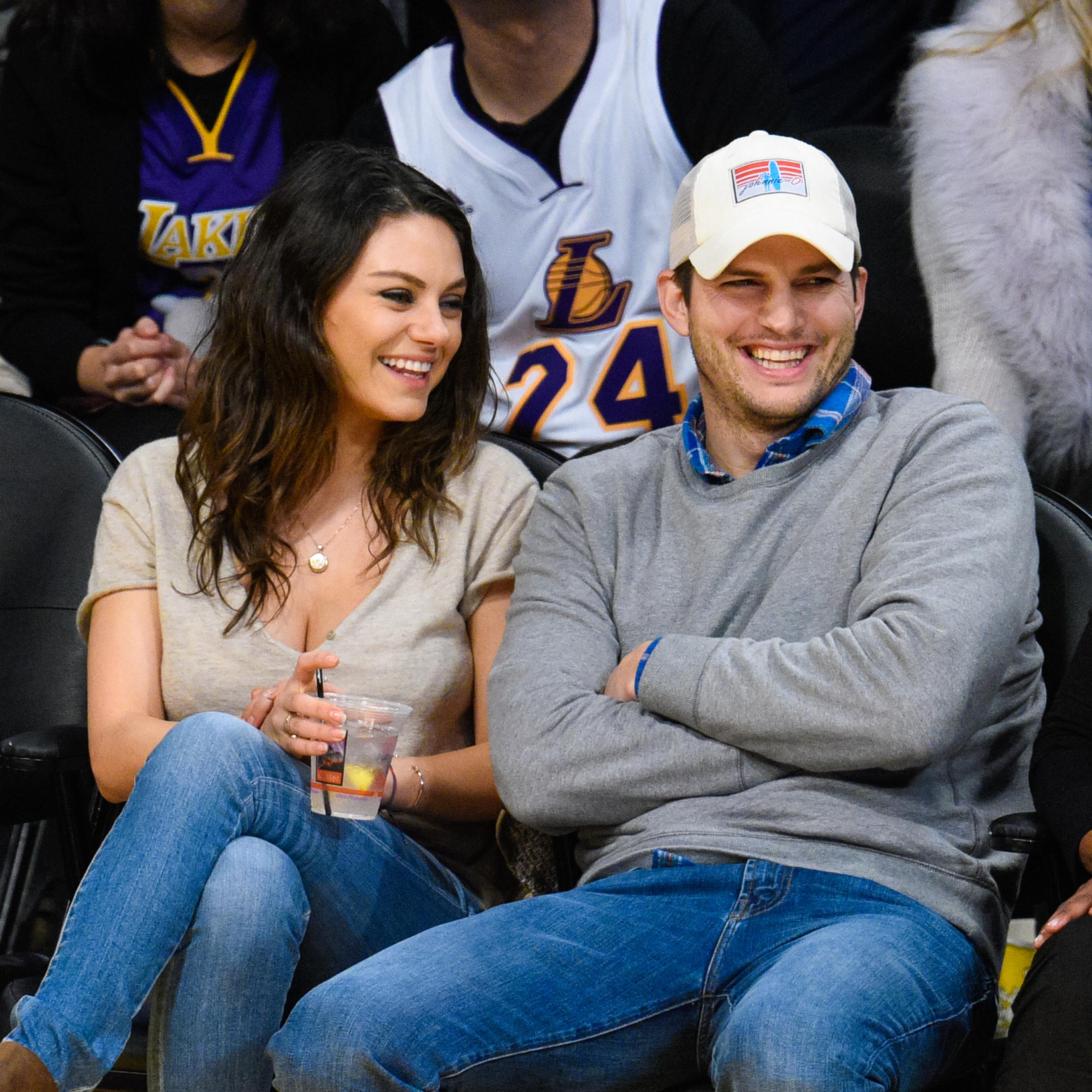 Celebrities At The Los Angeles Lakers Game